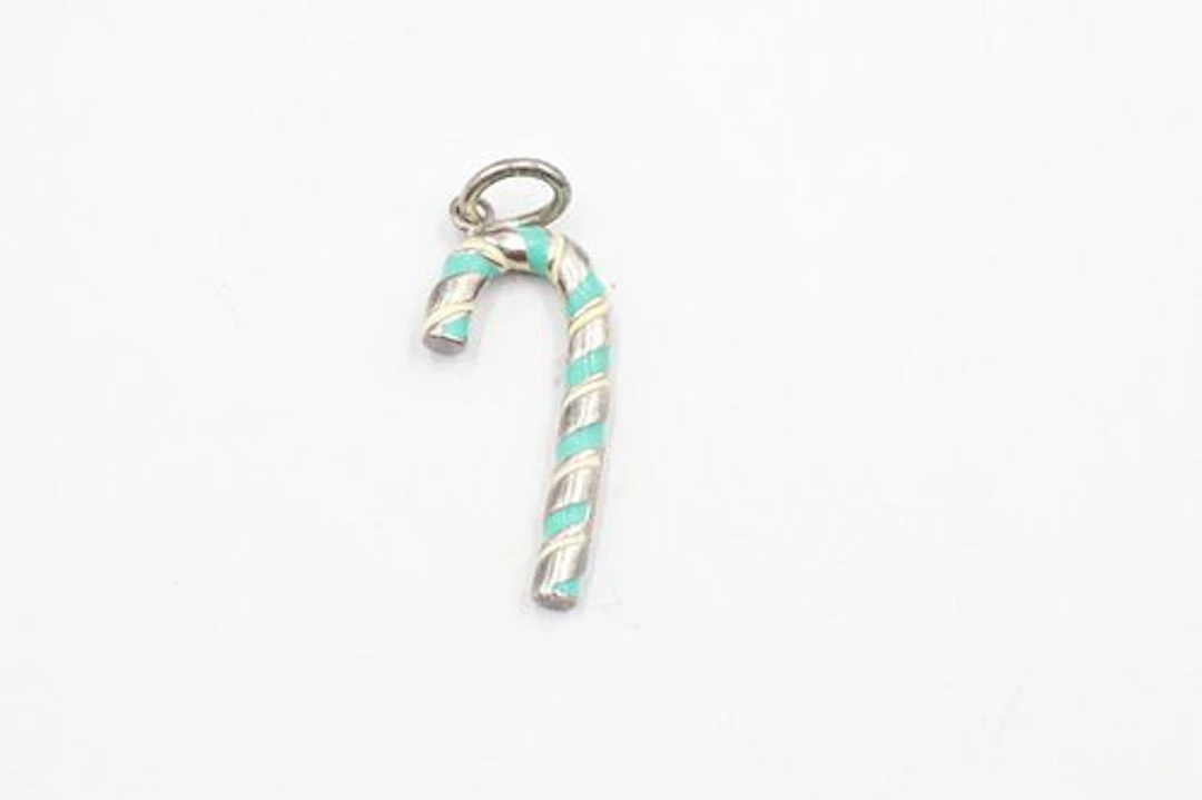Rare Tiffany & Co Sterling Silver Candy Cane Charm