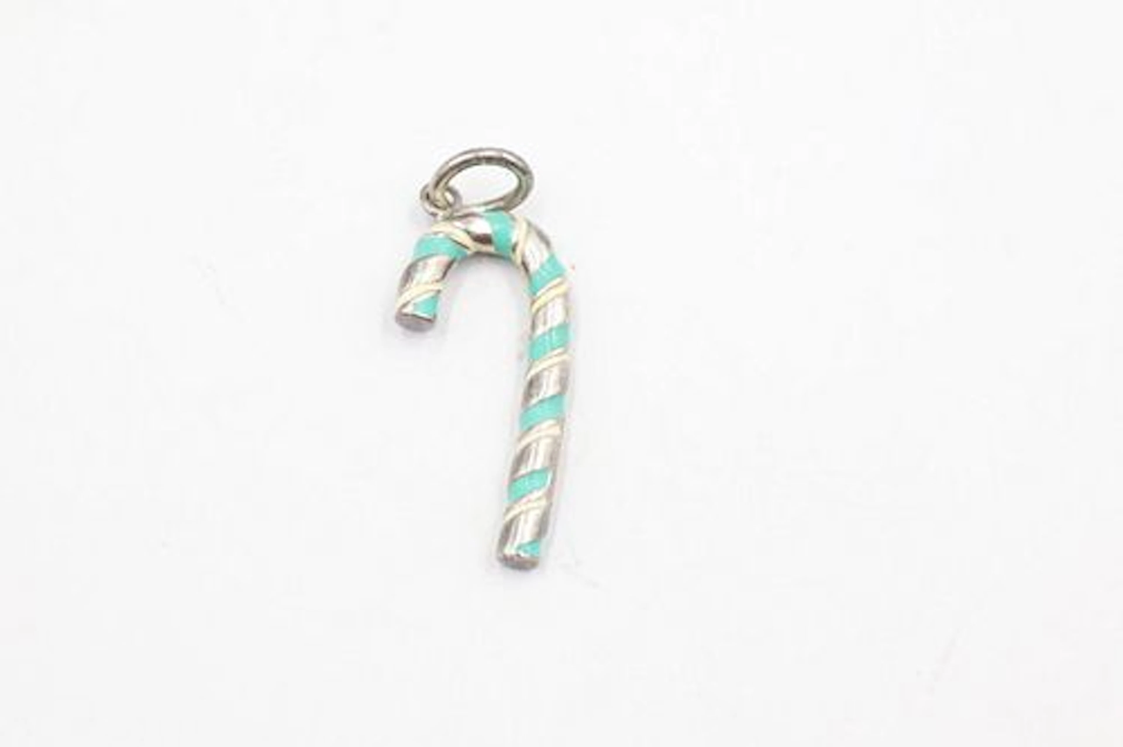 Rare Tiffany & Co Sterling Silver Candy Cane Charm