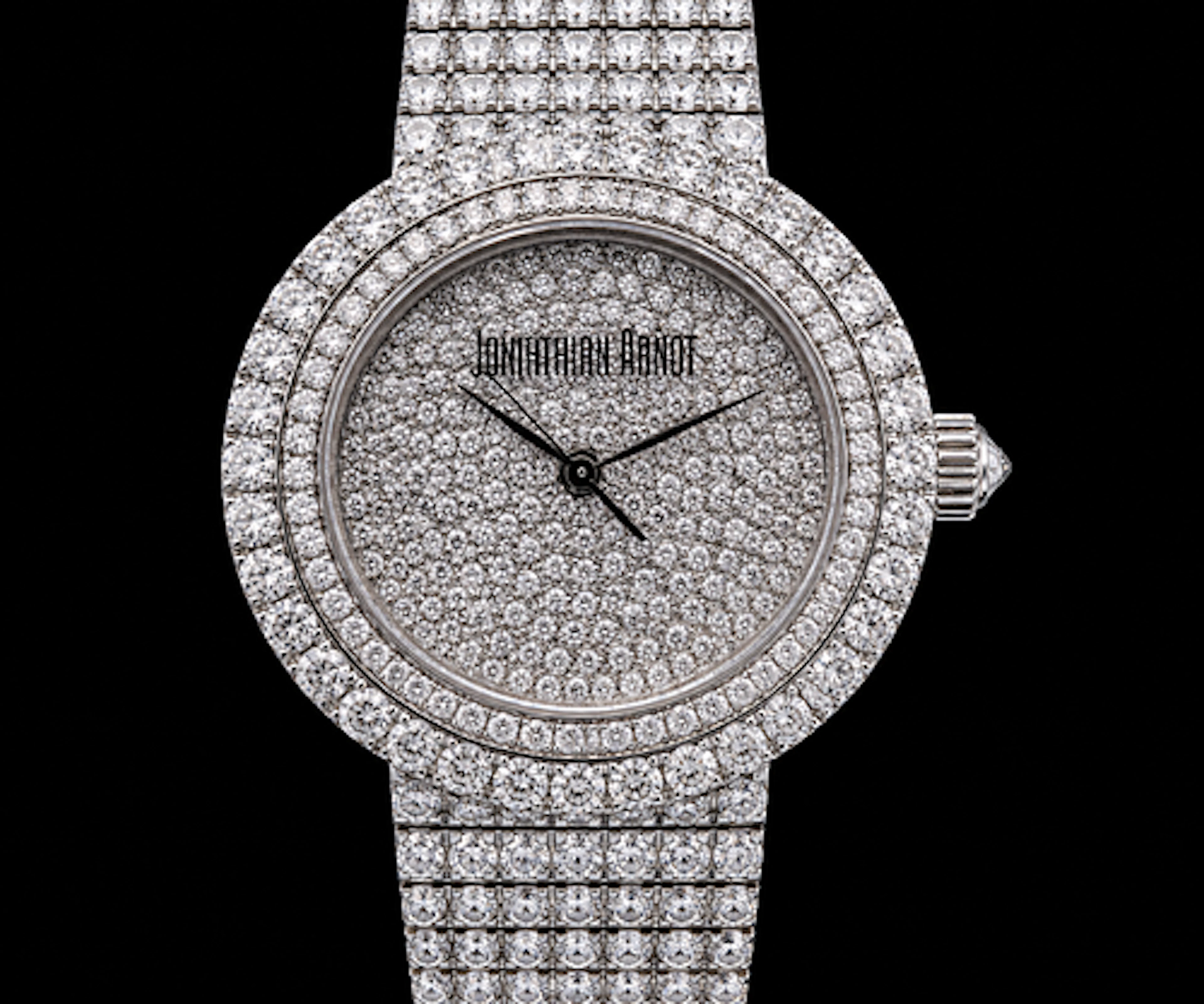Johnathan Arnot 18k White Diamonds Watch