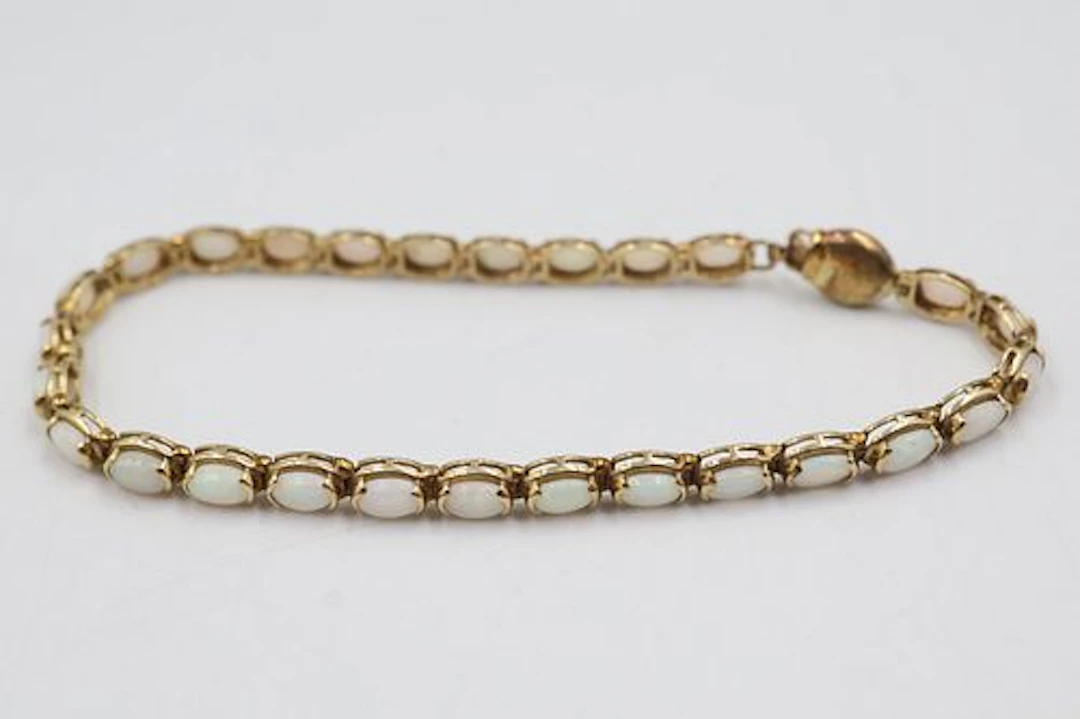 14k Yellow Gold & Opal Bracelet