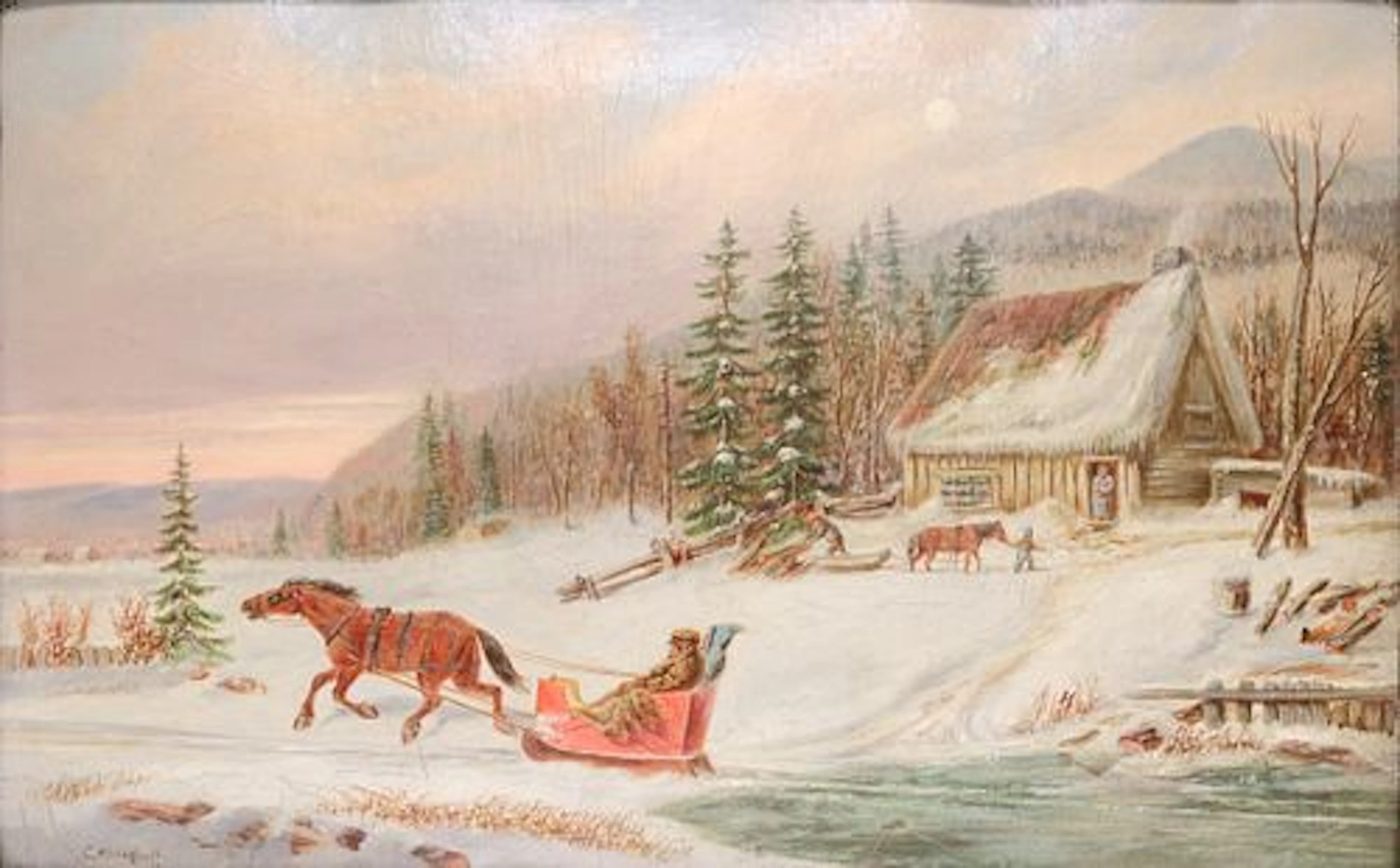 Cornelius David Krieghoff,Canadian (1815-1872)
