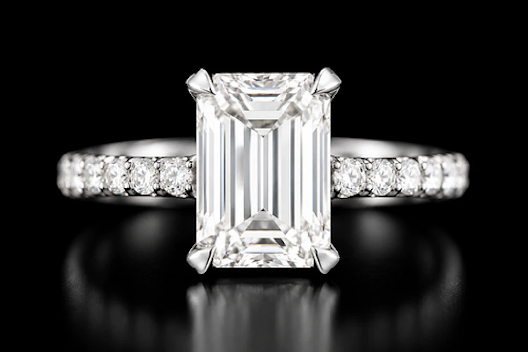 GIA Certified 2.01 Emerald Cut Diamond & Platinum Ring