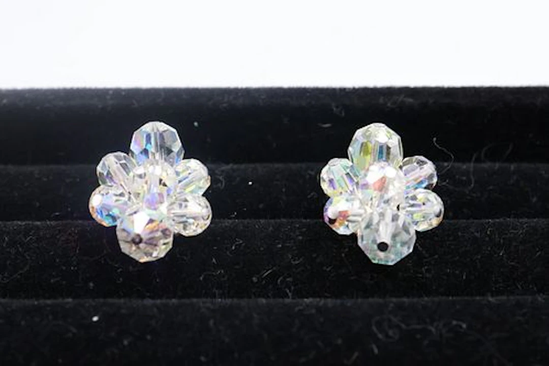 Sherman Crystal Clip On Earrings