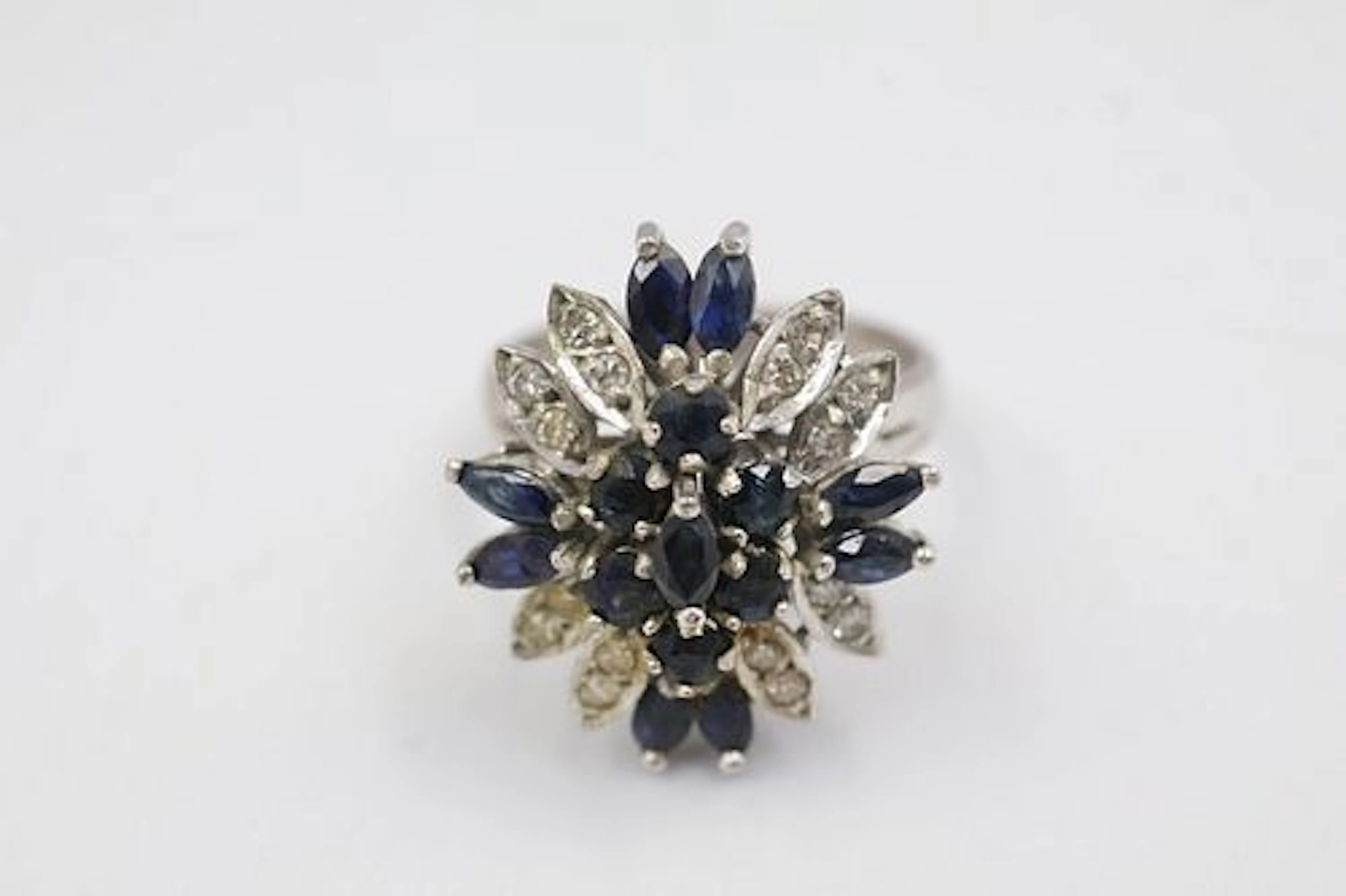 10k Sapphire & Diamond Ring