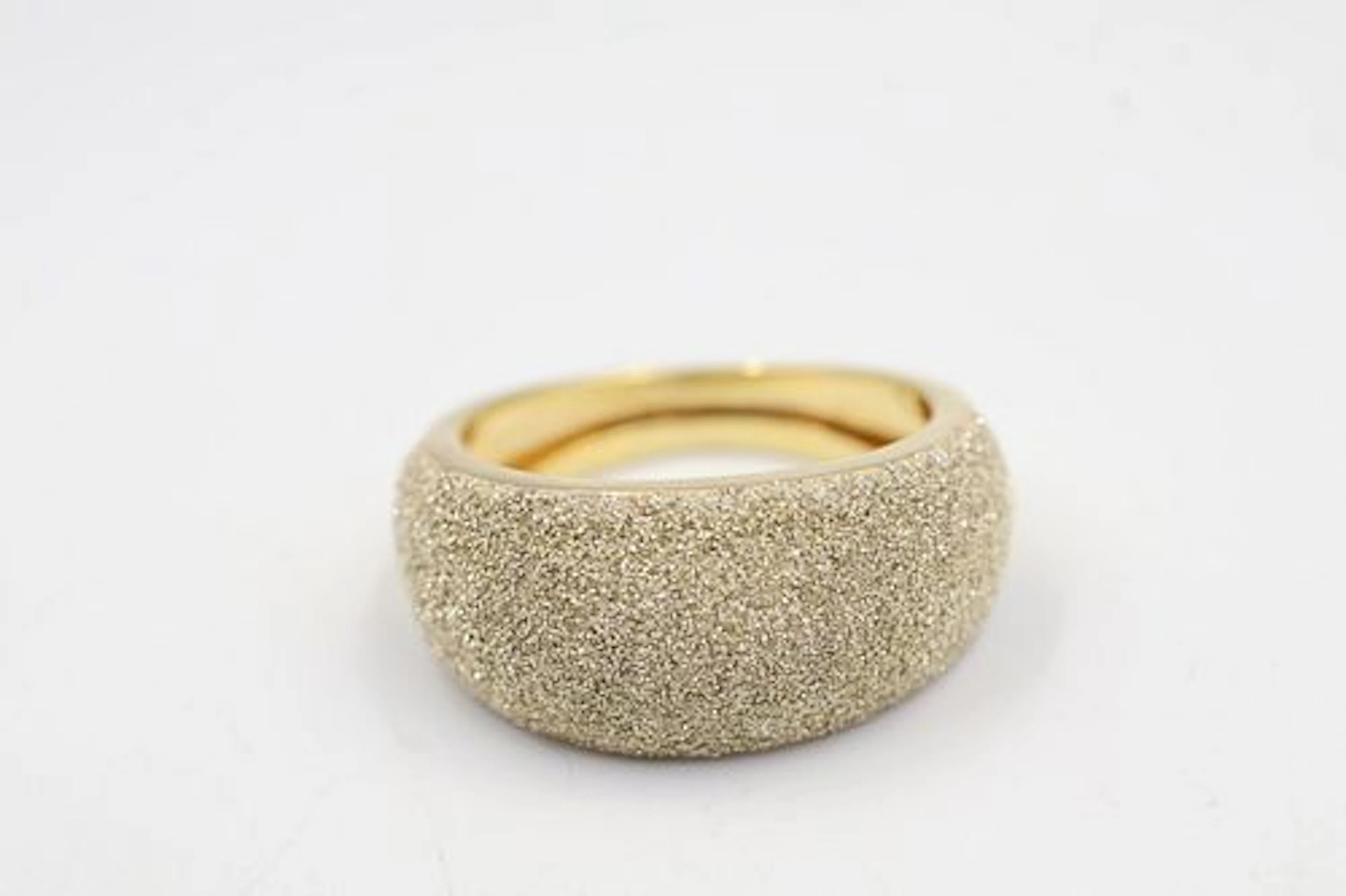 14K Italian Gold Frosted Band