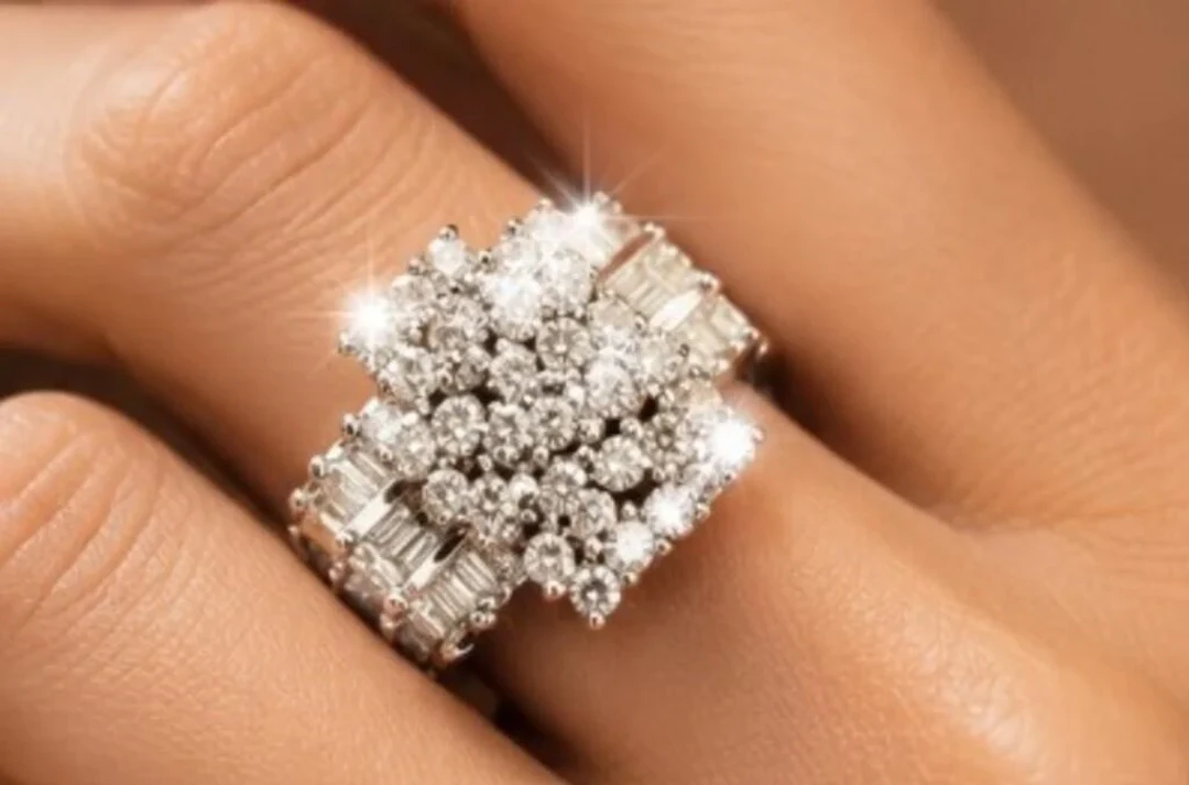 $10000, 10k(4.82g), diamond (1.2ct)ring, size , re