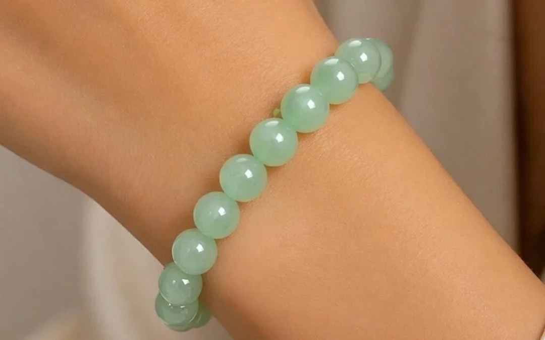 $200, green aventurine 6-6.5mm bracelet flexible