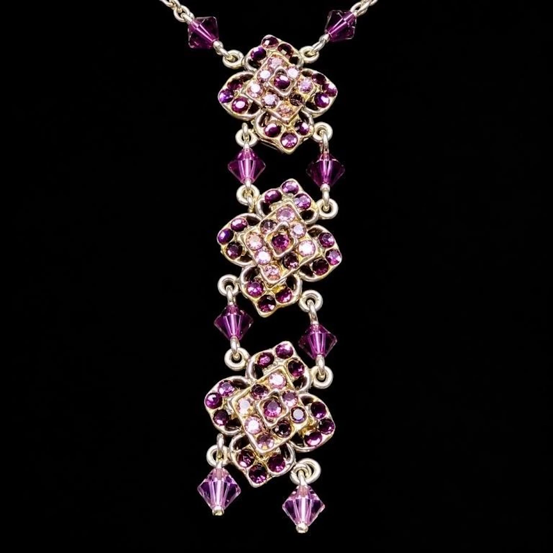 $500, silver(9.81g), gemstone necklace 18", reta