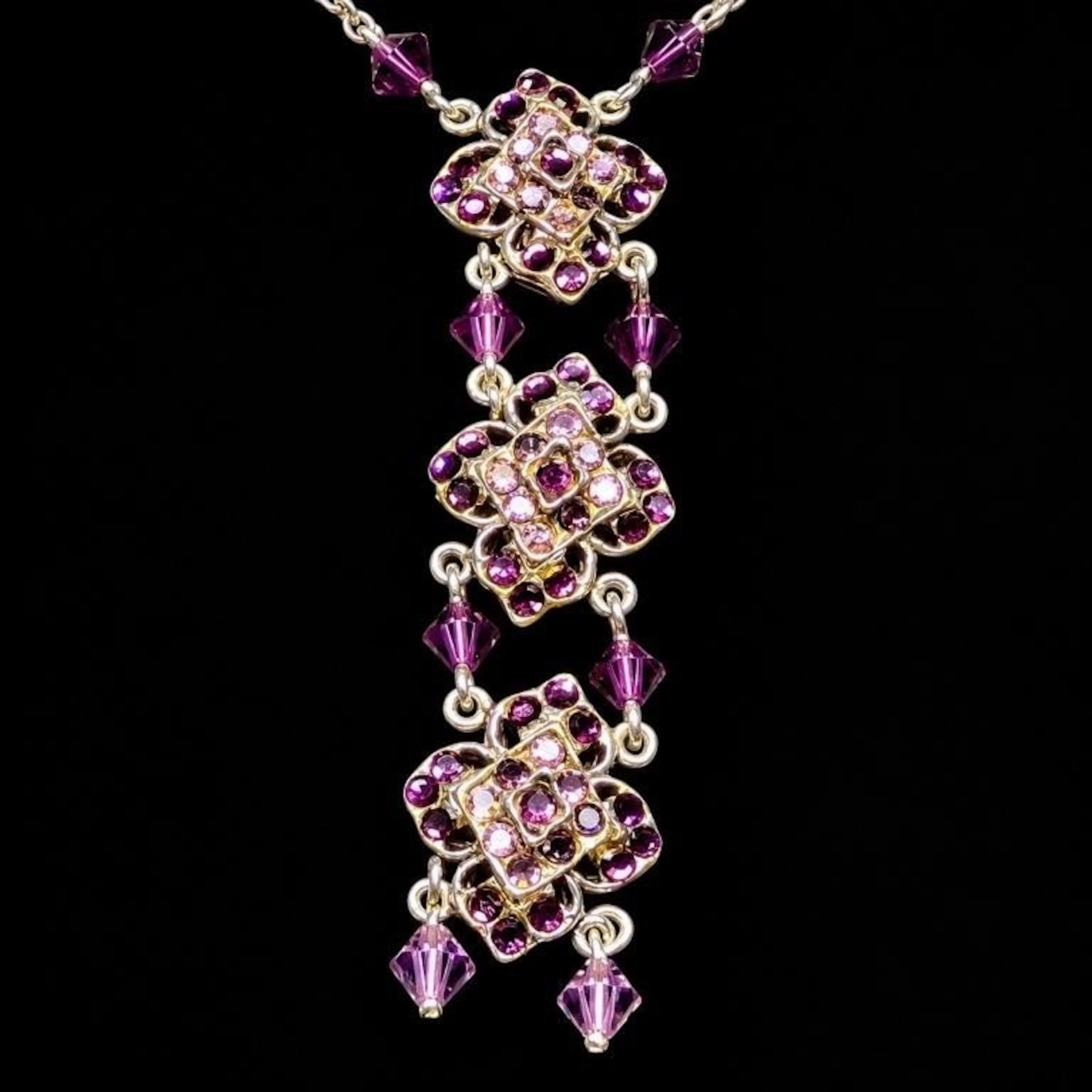 $500, silver(9.81g), gemstone necklace 18", reta