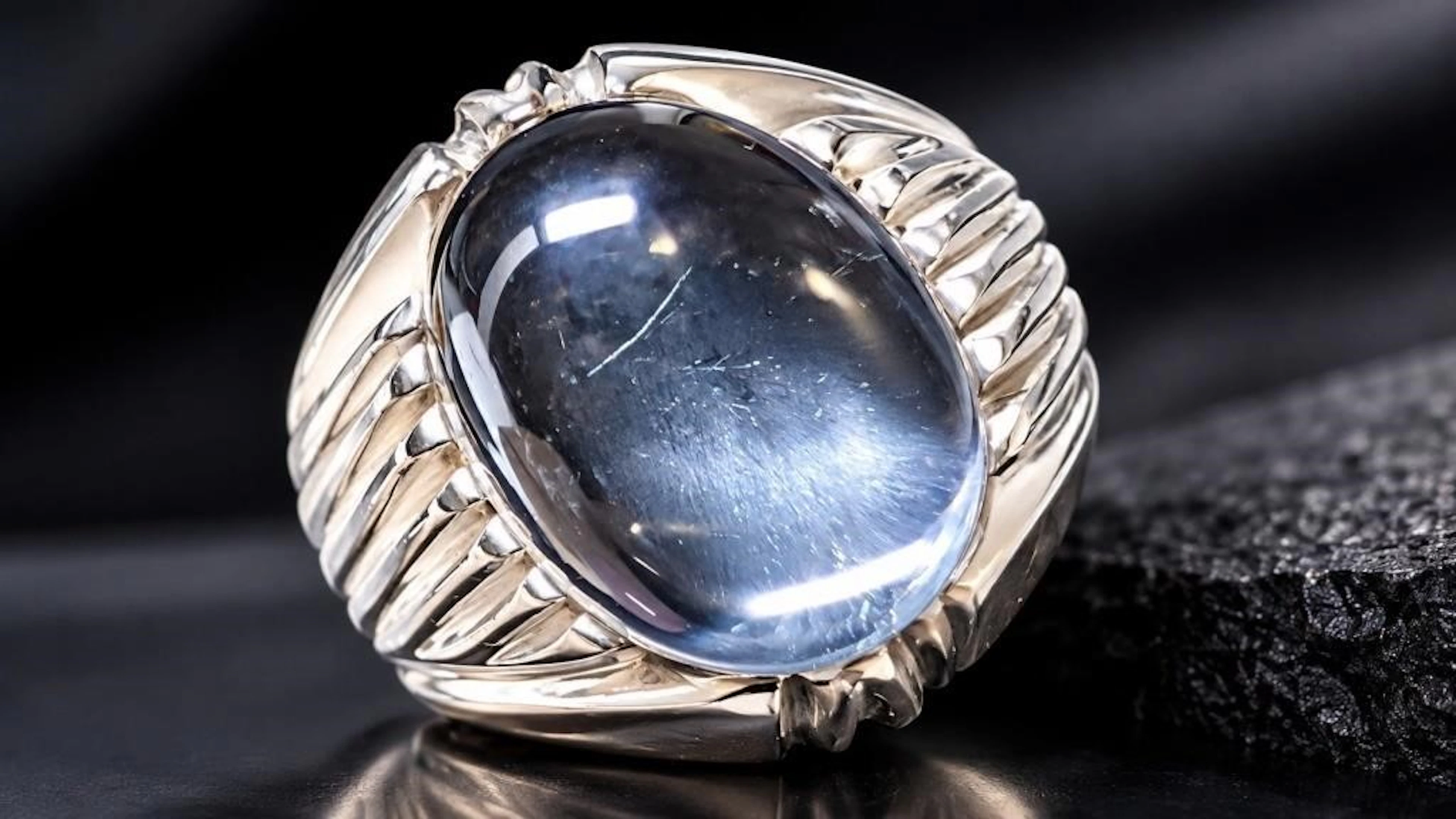 $165, Silver(6.5g), MoonstoneRing, size 9, apprais