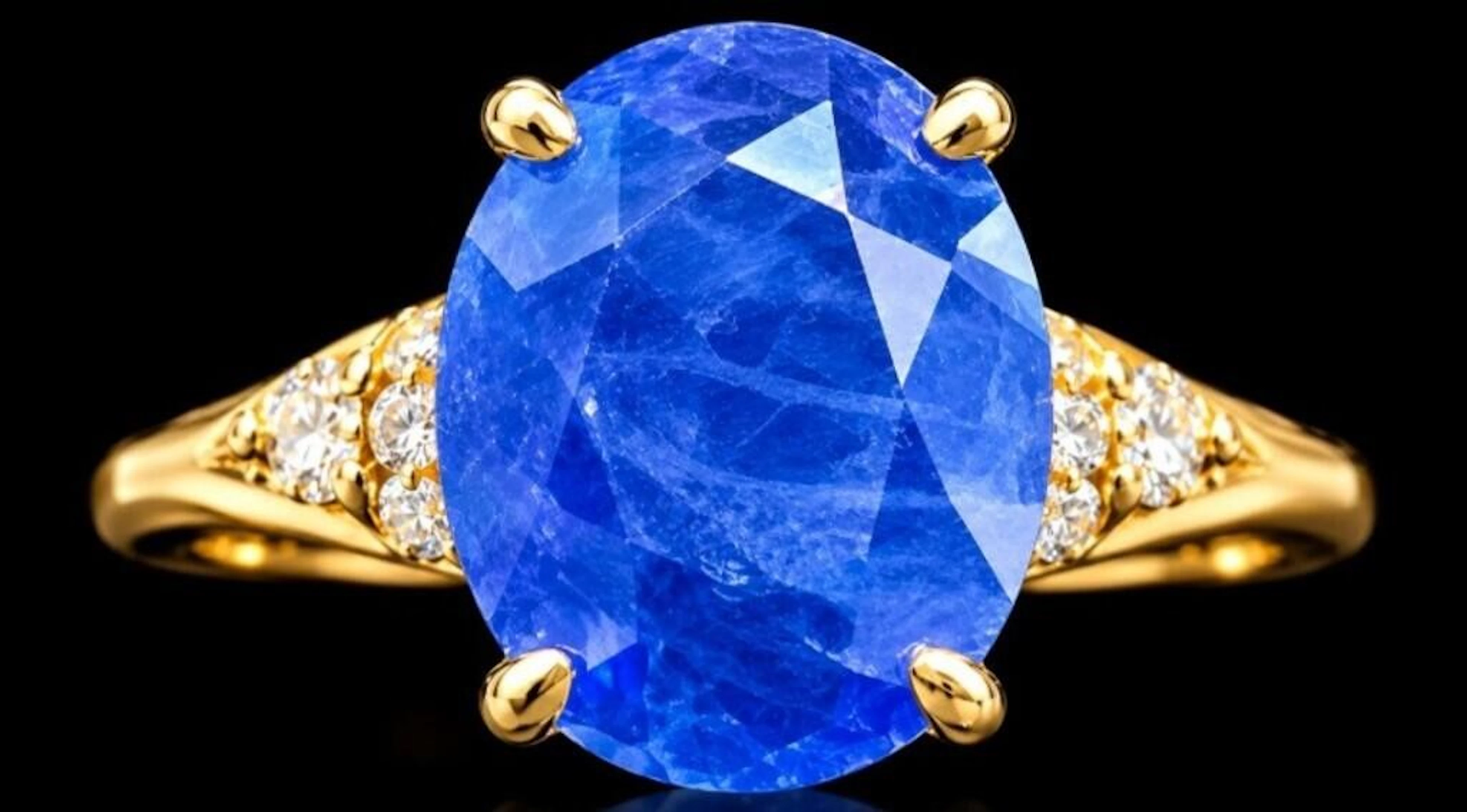$2000, 10k(1.5g), sapphire (2ct), lab diamond (0.0