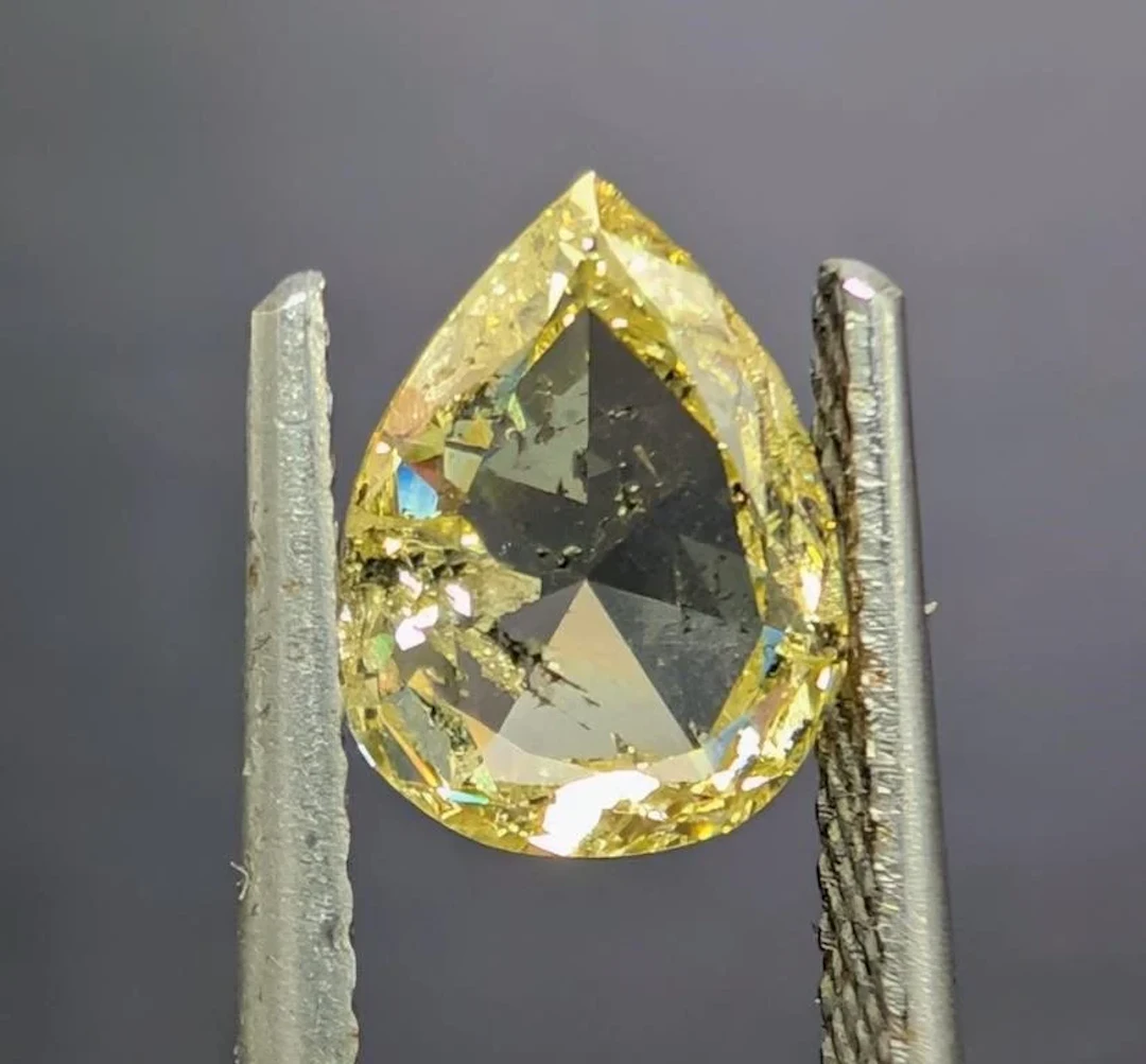 $4000, natural loose yellow diamond (1.1ct), reta