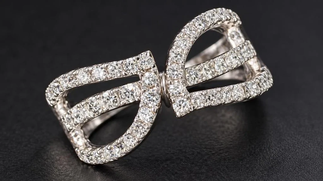 $3900, 14k(3.72g), diamond (0.45ct)ring, size 6.5