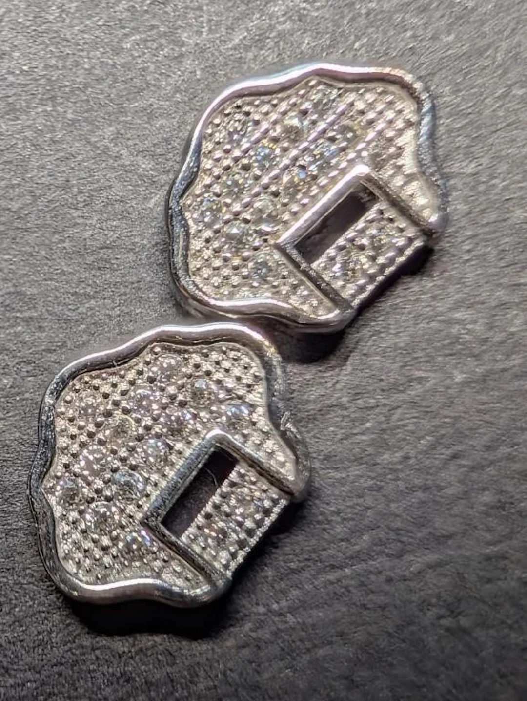 $60, SILVER.EARRINGS., retail value $60