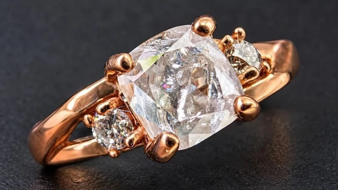 $4305, 10k(1.7g), diamond (0.65ct), diamond (0.1ct