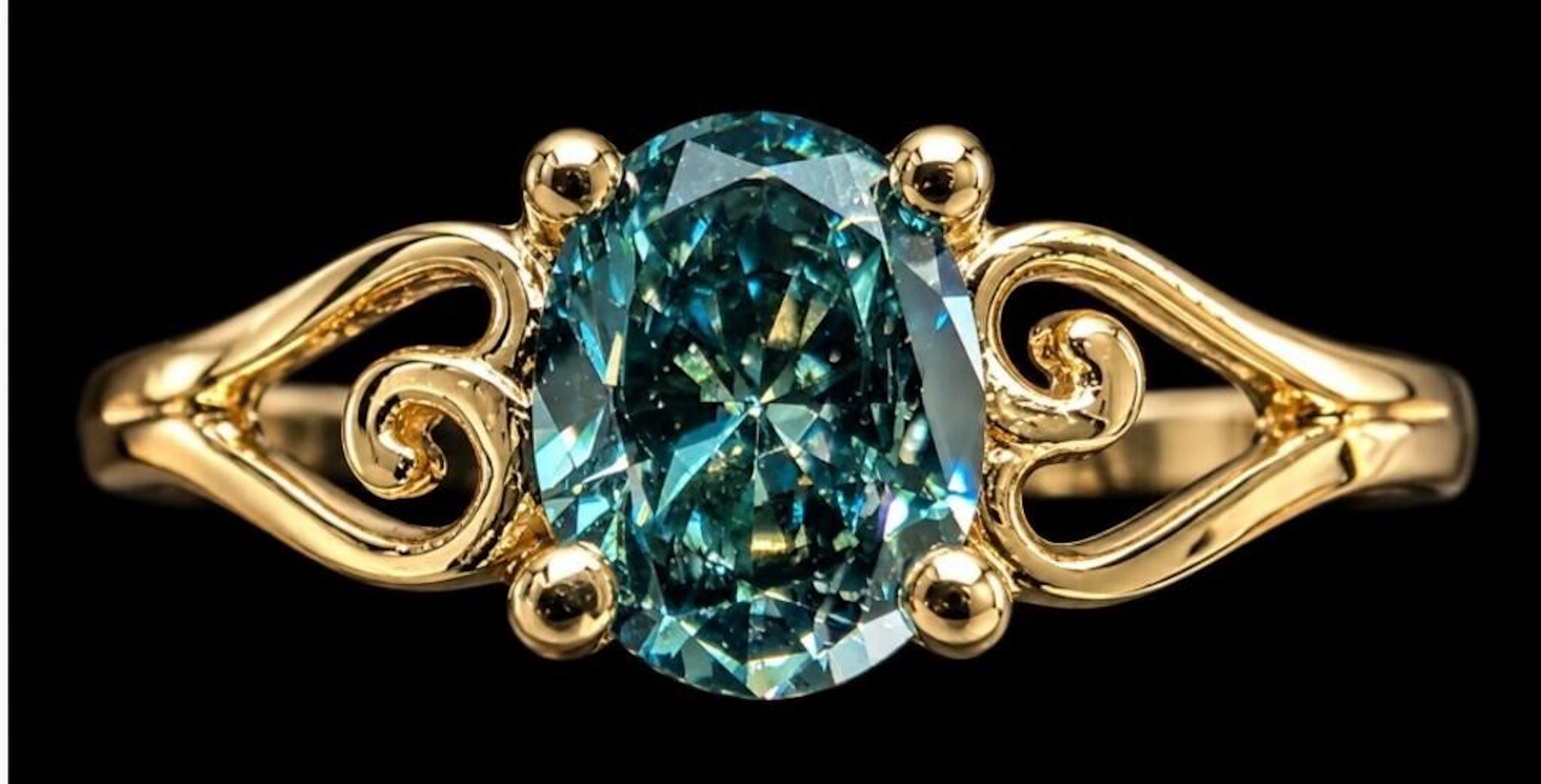 $1600, 10k(1g), lab diamond (0.38ct)ring, size 5.5