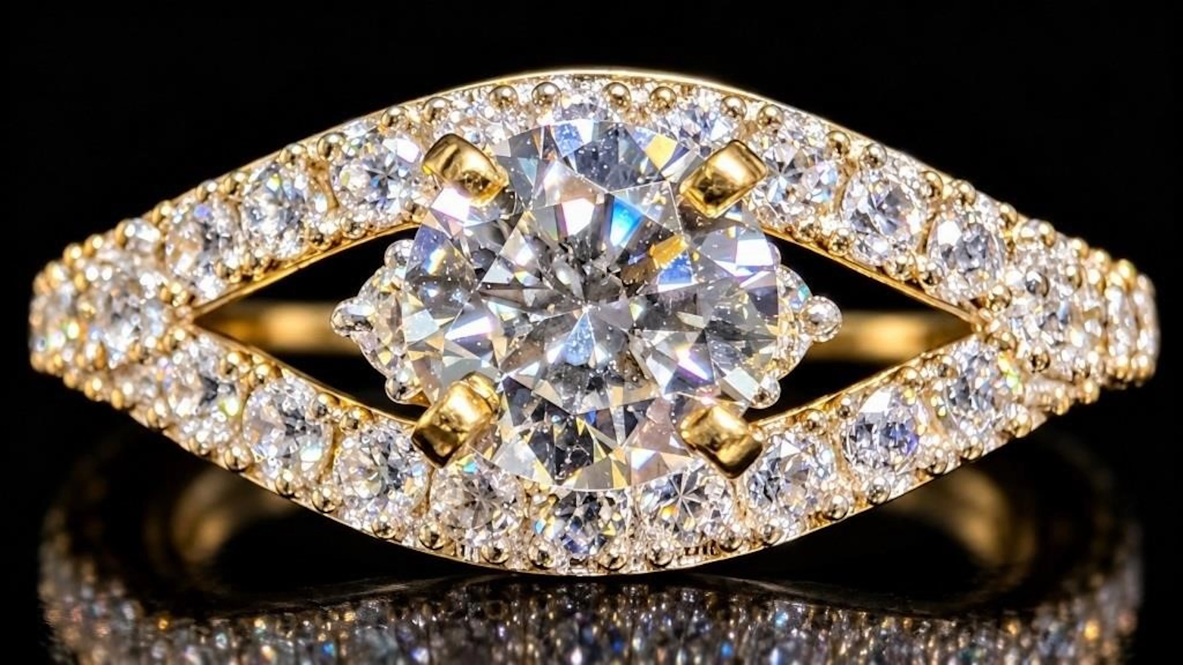 $3600, 10k(2.1g), lab diamond (0.55ct), CZ (0.1ct)