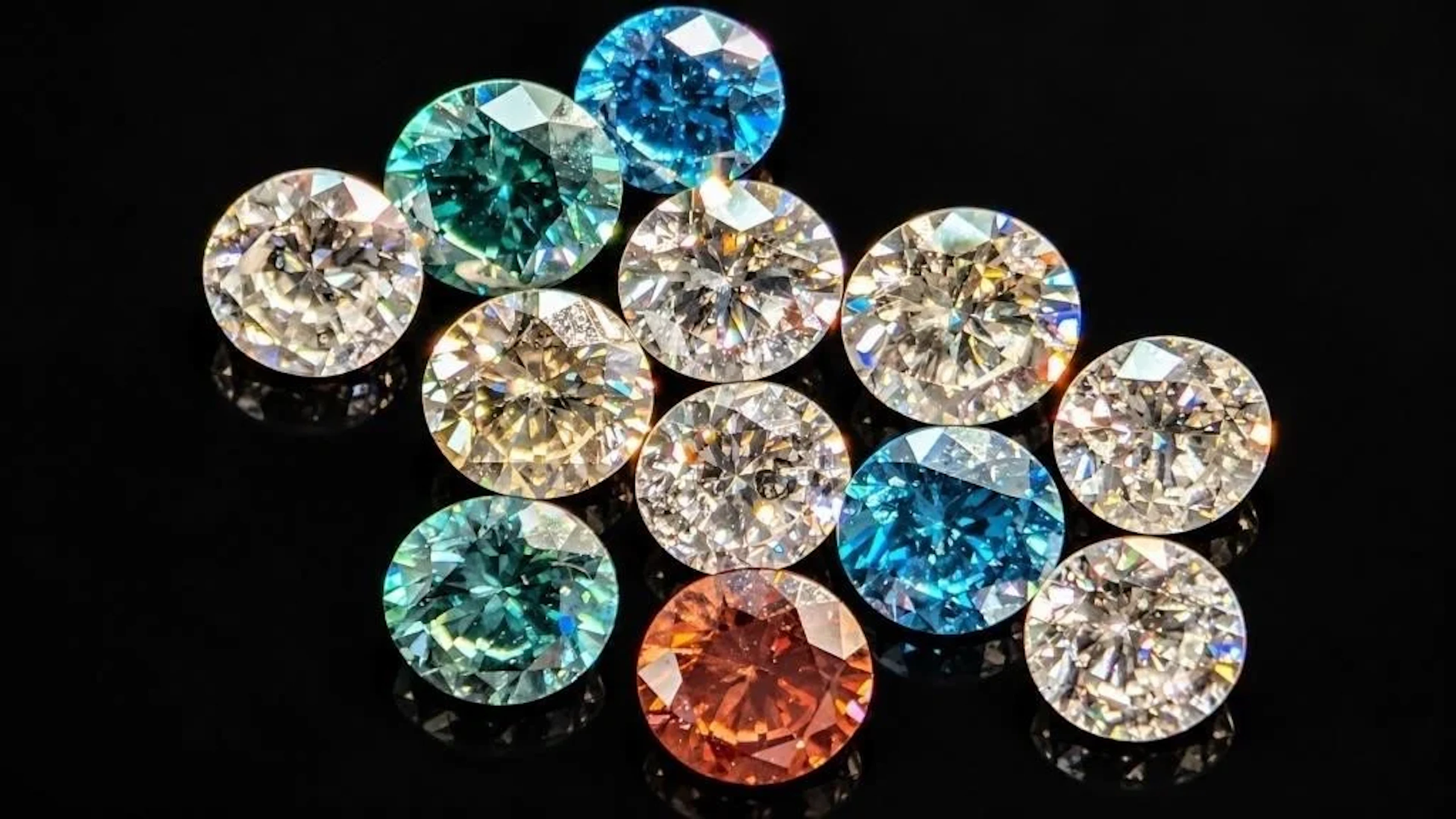 $800, assorted lab diamond (approx 1ct)gemstone, r