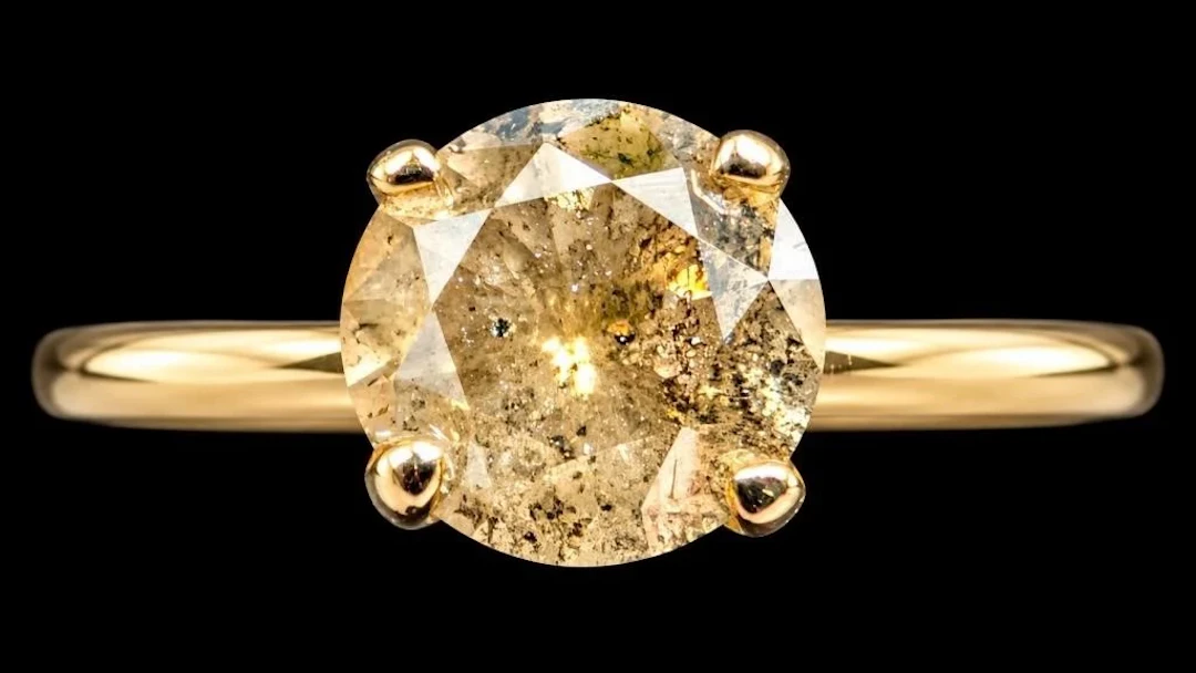 $1900, 10k(1.22g), diamond (0.6ct)ring, size 6.5