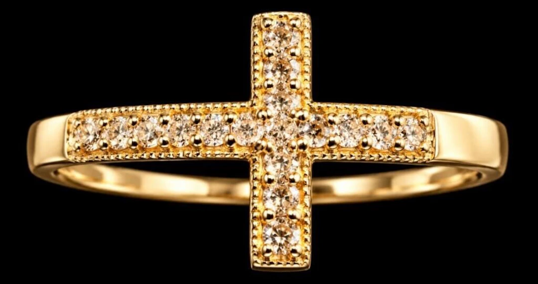 $3600, 14k(1.91g), diamond (0.1ct)ring, size 6.5