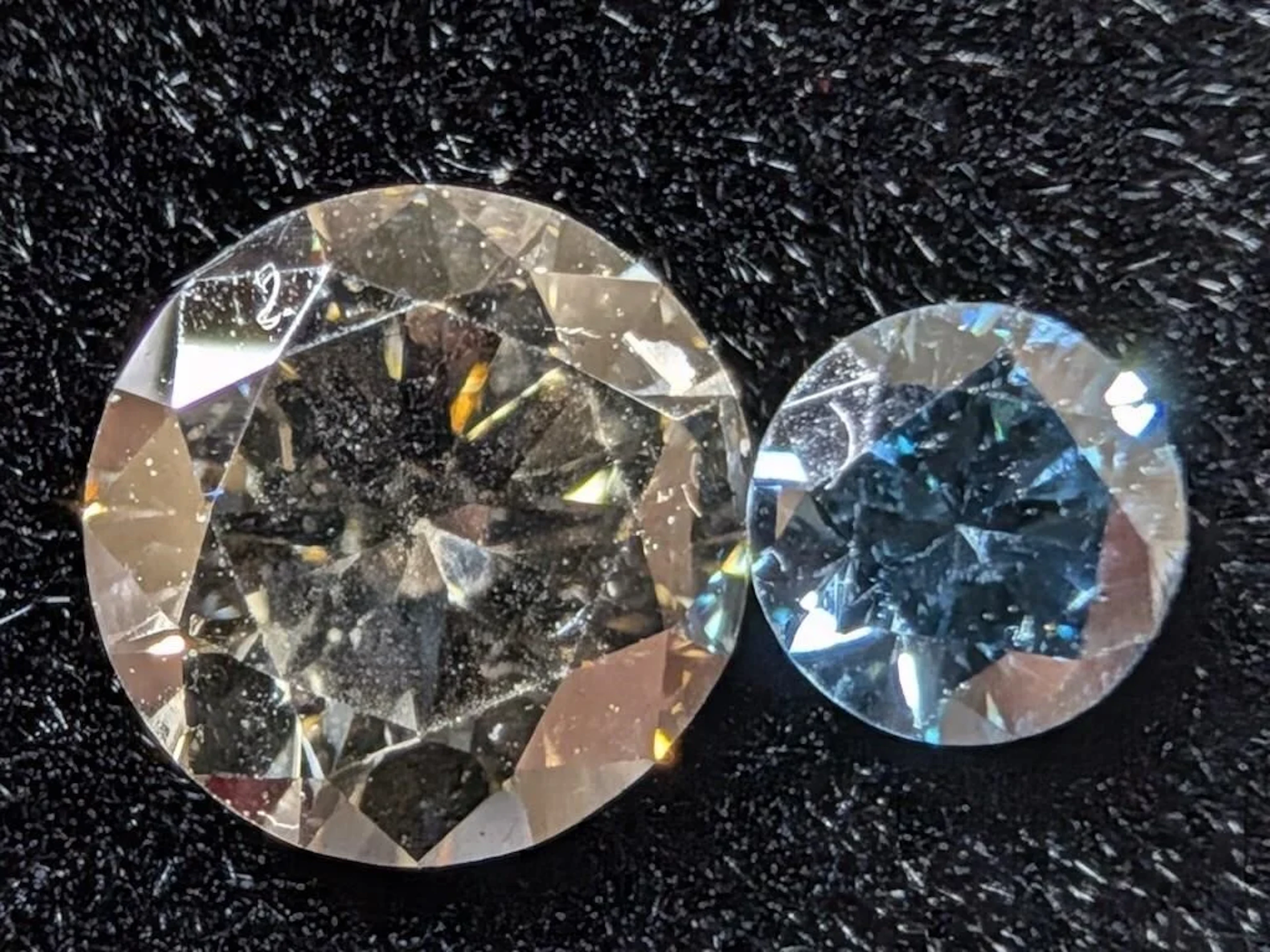 $400, Blue&Grey Lab Diamond (1ct)Gemstone, apprais