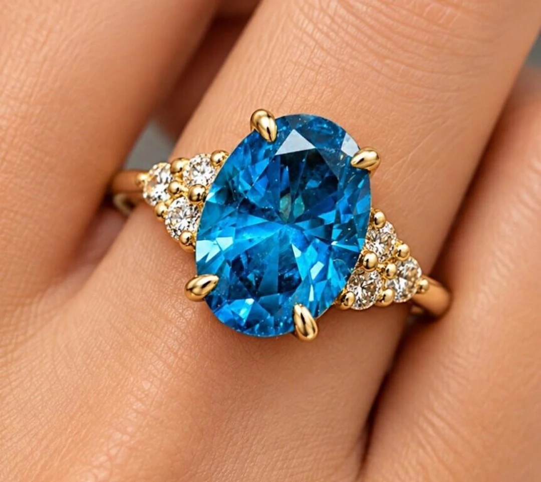 $3000, 10k(1.24g), lab diamond (1.1+0.06ct)ring