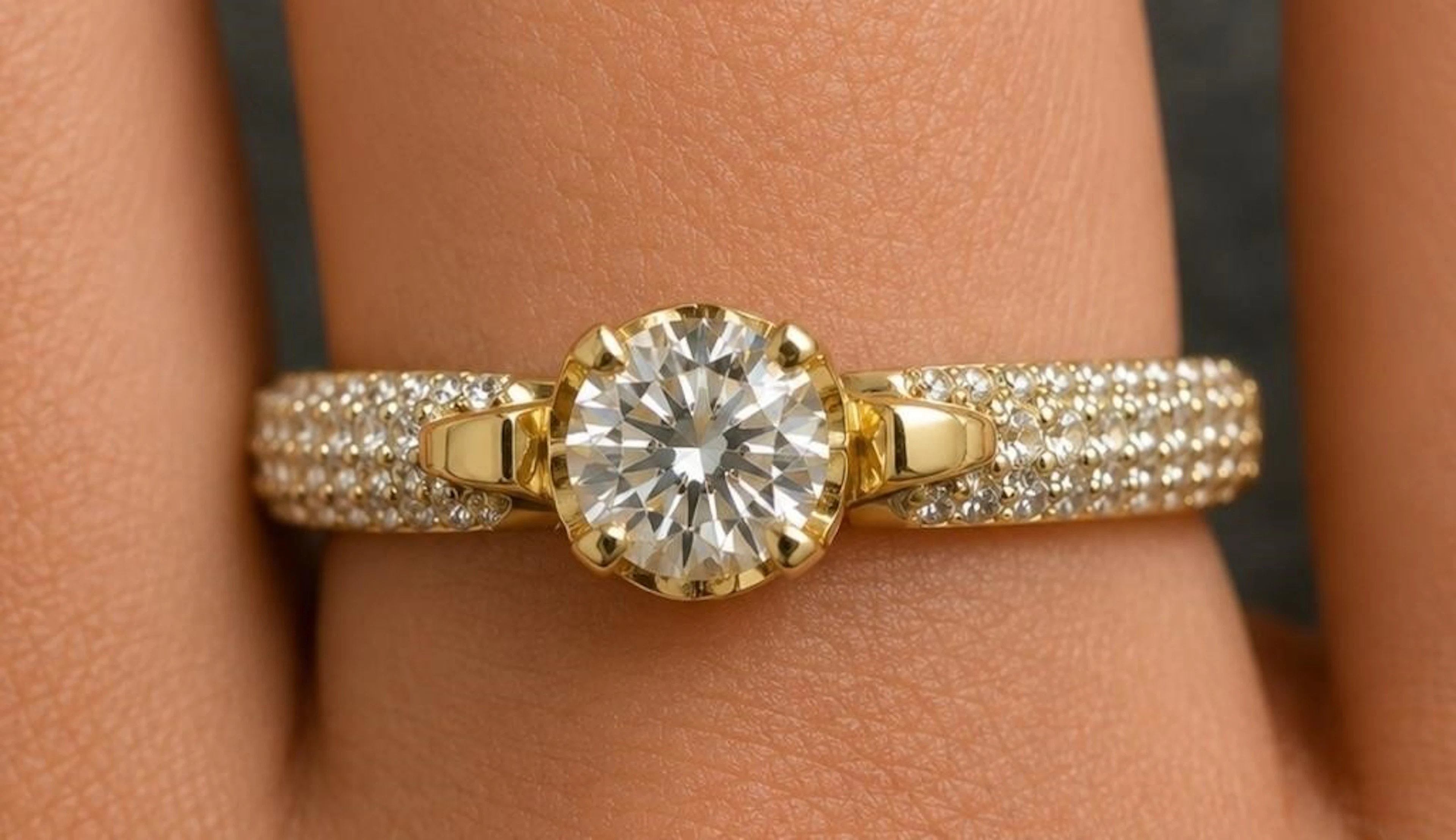 $1400, 10k(1.75g), lab diamond (0.3ct)ring, size 7