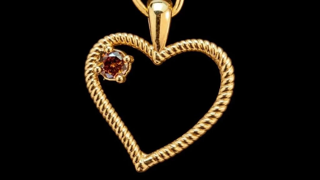$1270, 14k(0.98g), lab diamond (0.11ct)pendant, ap