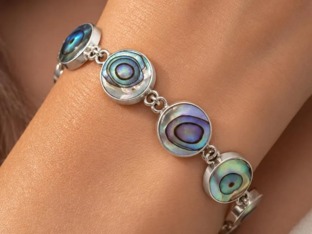 $365, Silver(14.47g), Mother of PearlBracelet,8"