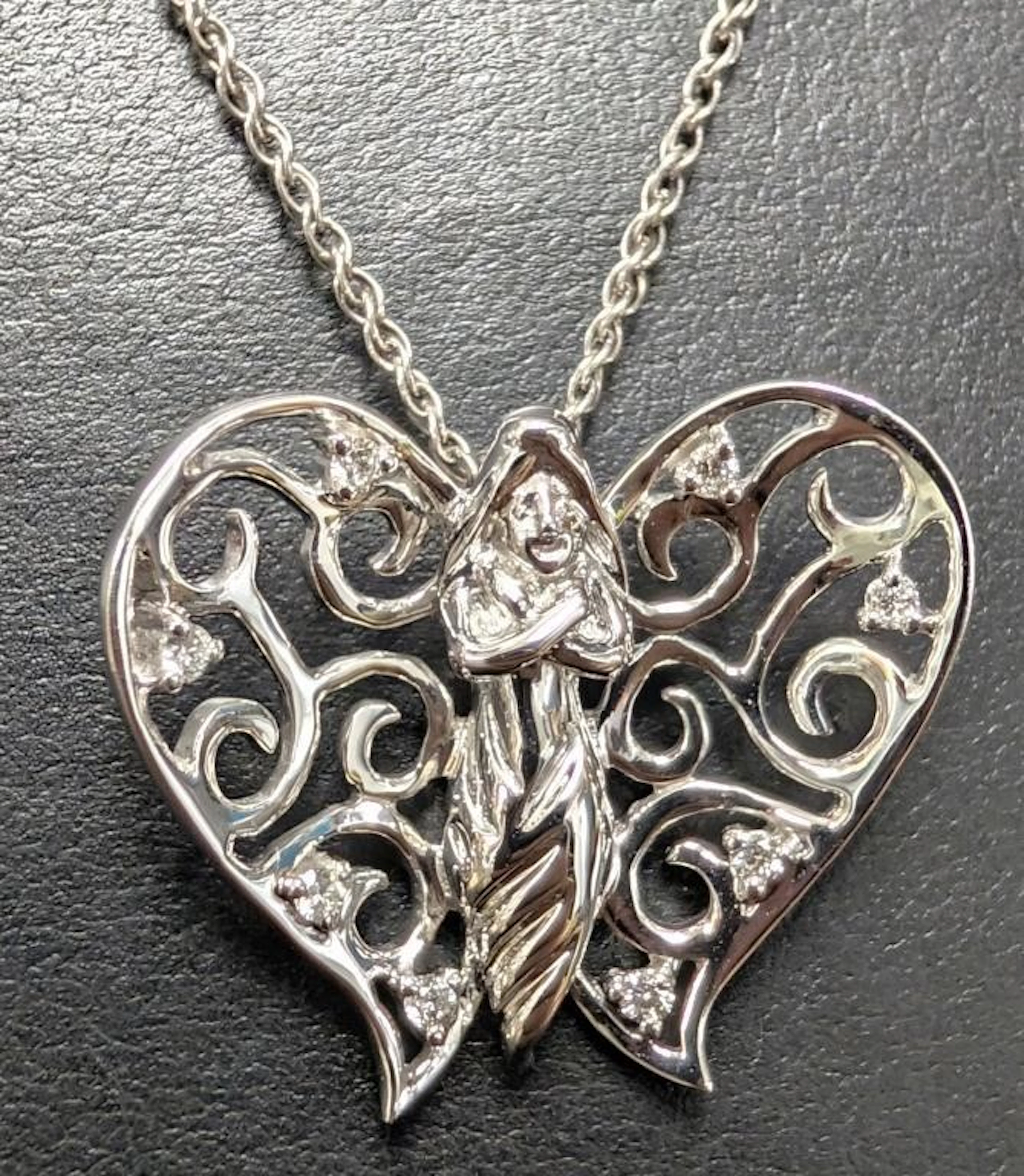 $4900, 14k(5.4g), natural diamond (0.13ct) neckal