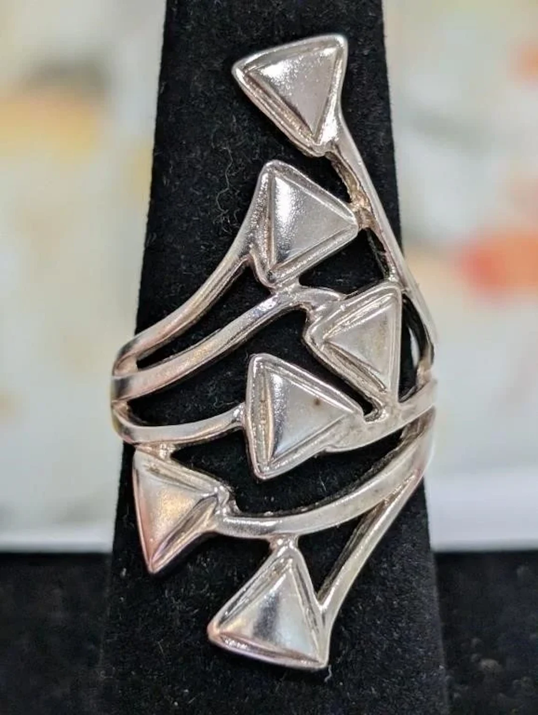 $135, Silver(6.55g), Ring, size 7, appraised/retai