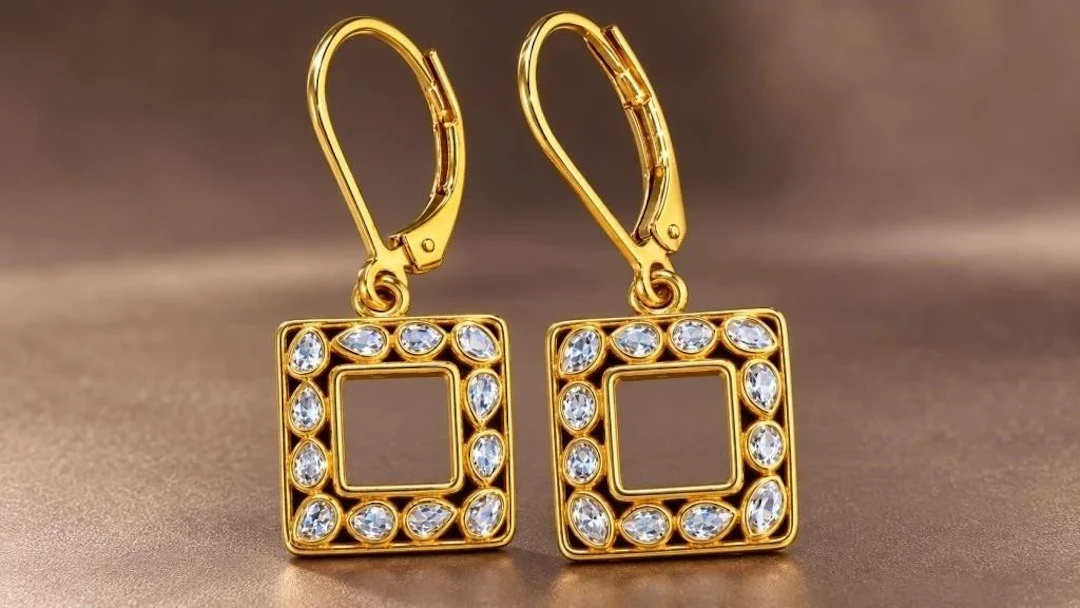 $240, silver(2g), natural diamond lattice design