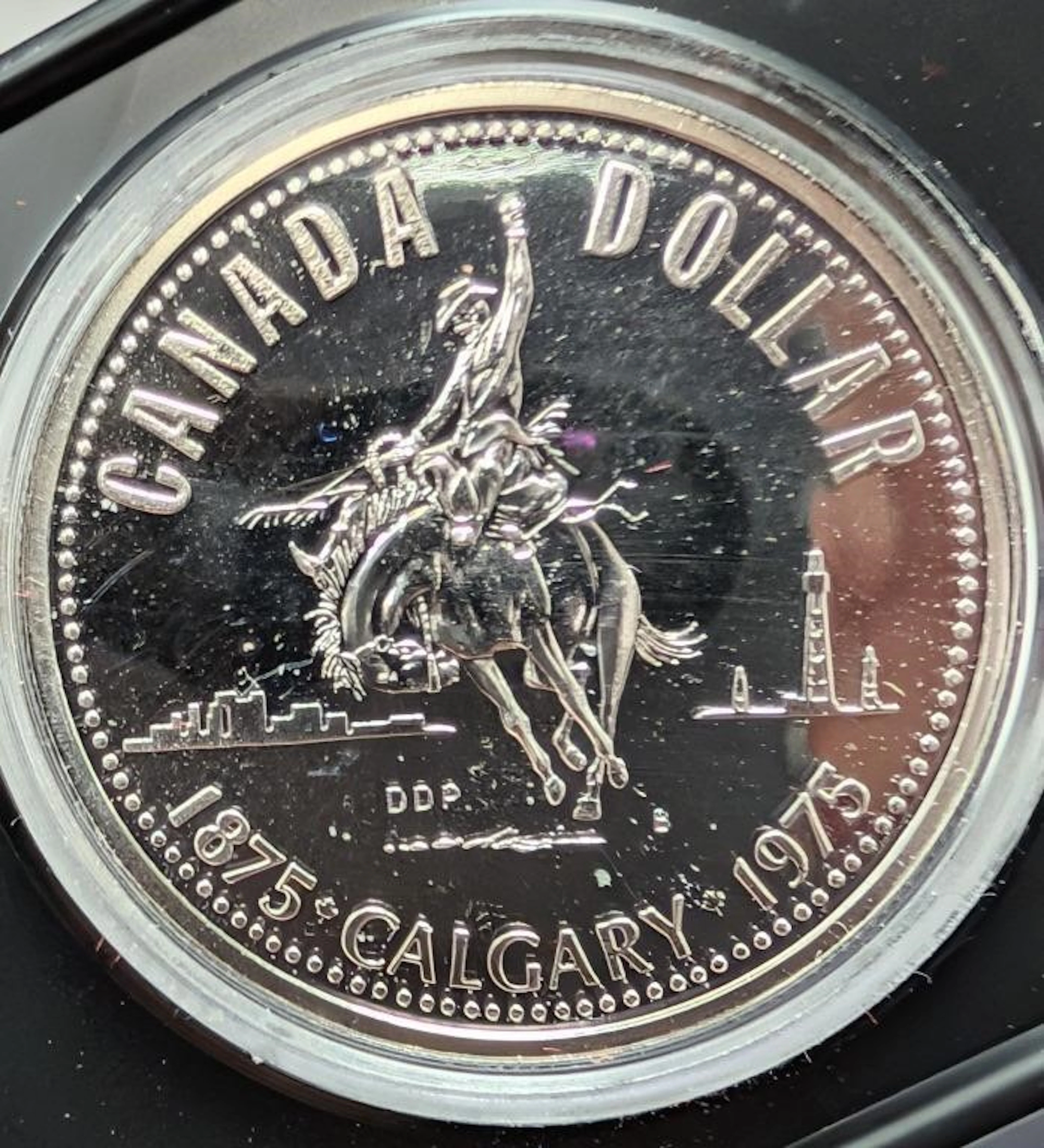., Silver (23.3g) dollar mint condition coin, ret