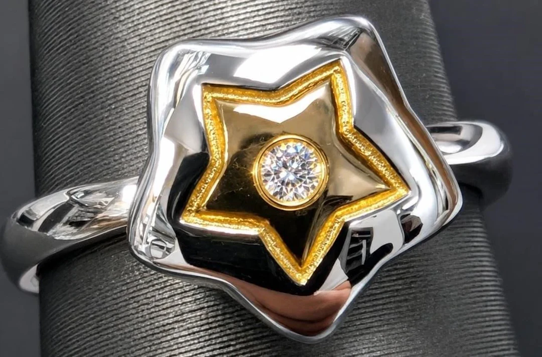$55, silver(2.23g), diamond (0.01ct) ring, retail