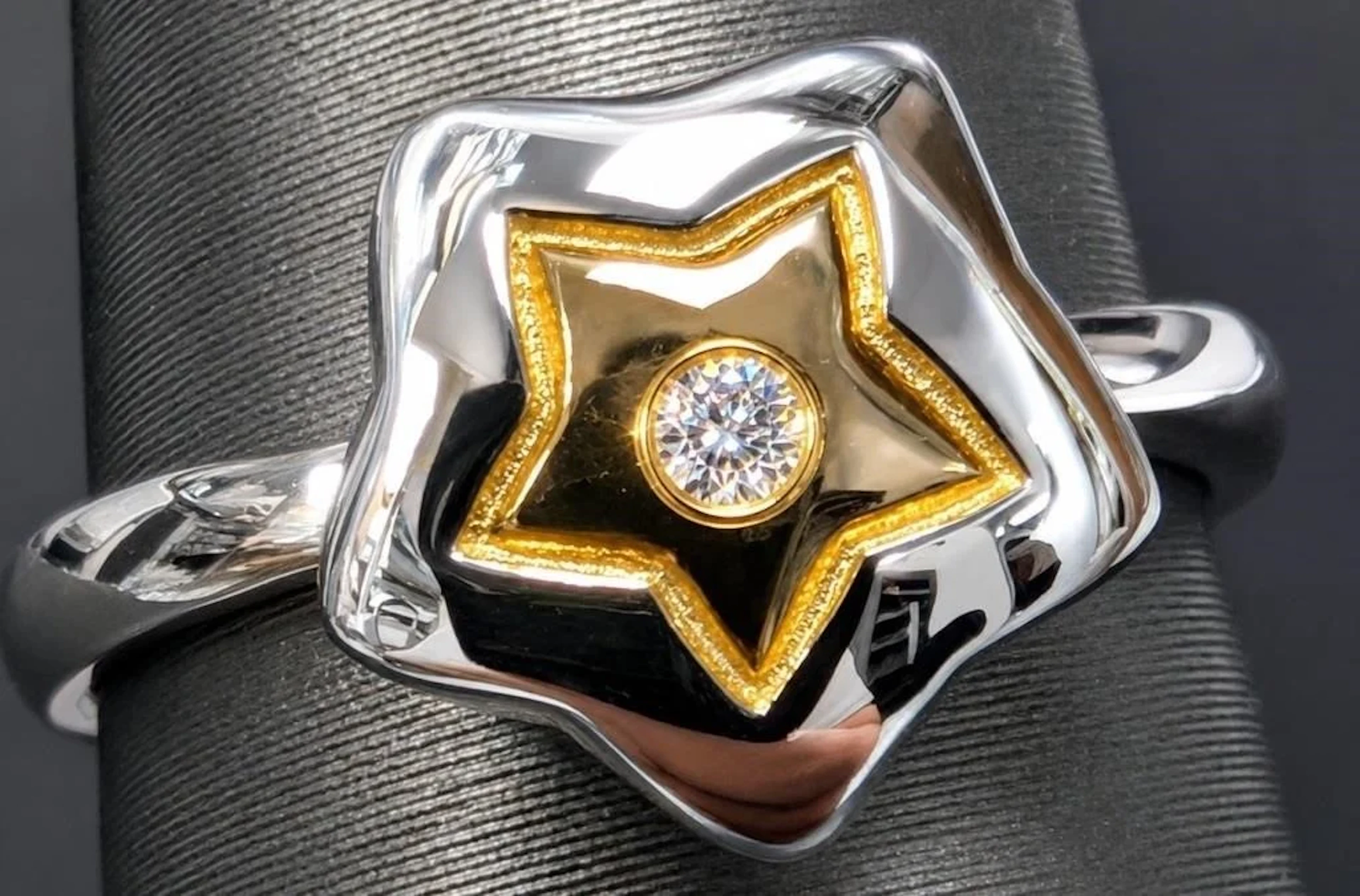 $55, silver(2.23g), diamond (0.01ct) ring, retail