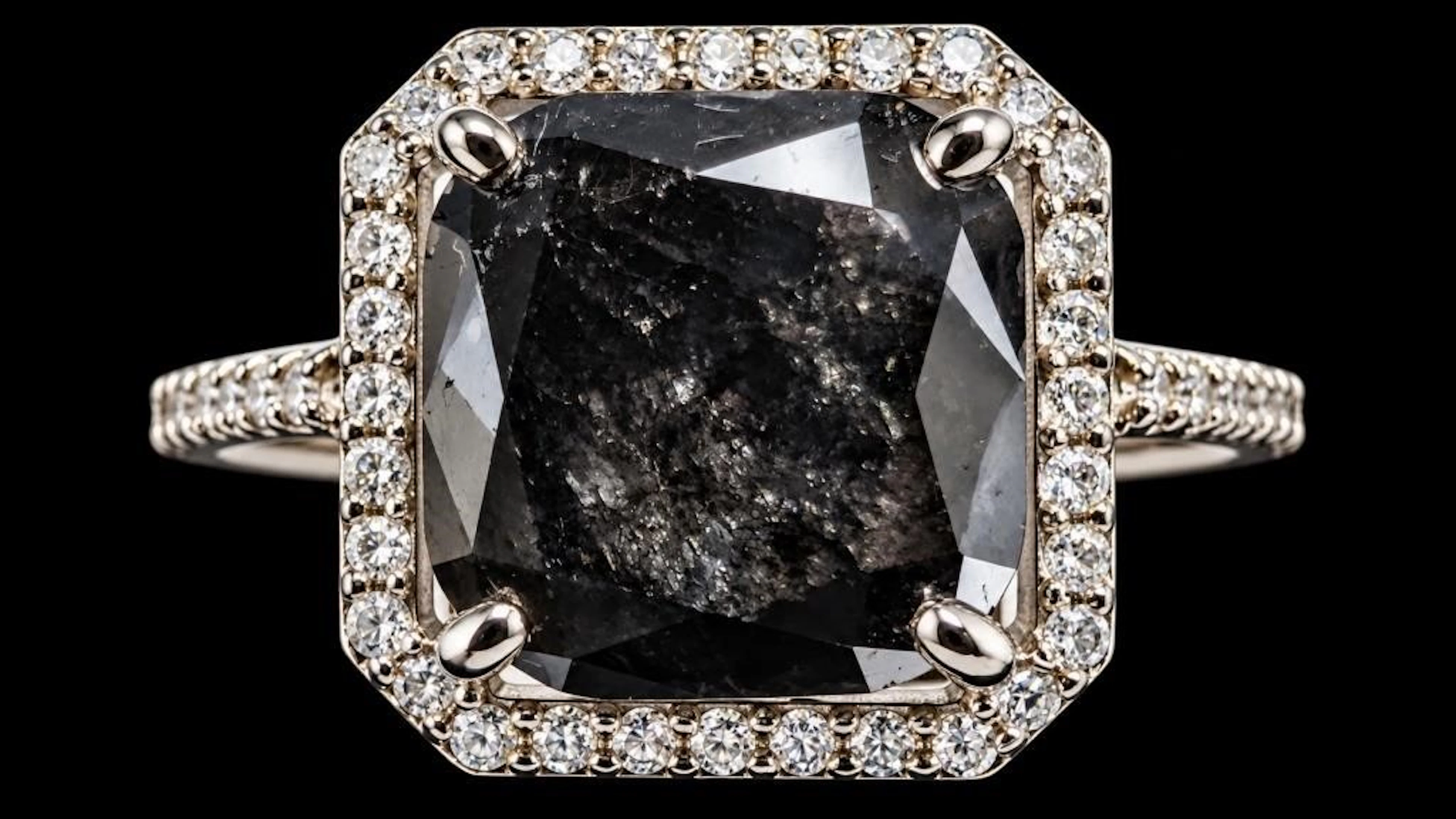 $6500, 10k(5.6g), black diamond (5.6ct), diamond (