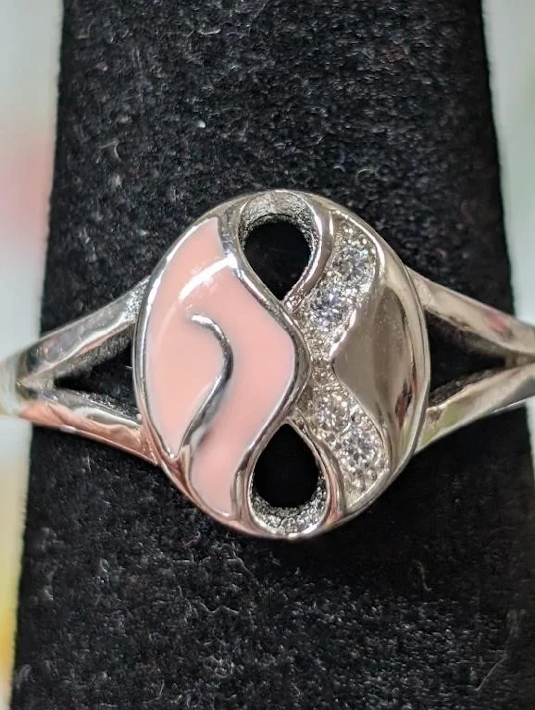 $65, Silver(2.51g), czRing, size 5.5, appraised/re