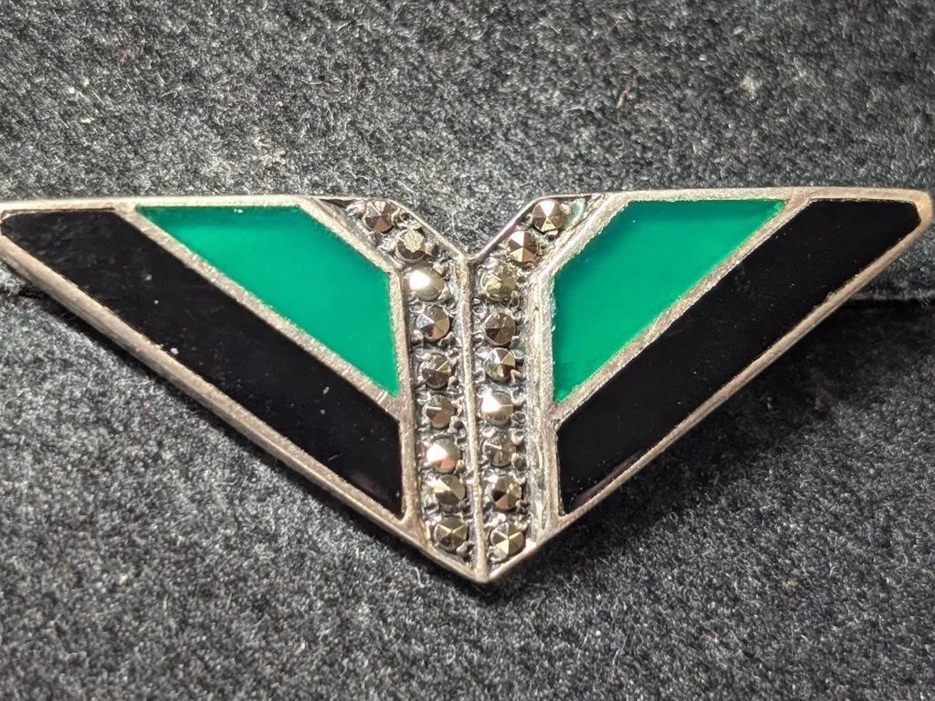 $130, Silver(5.06g), marcasitebrooch, appraised/re