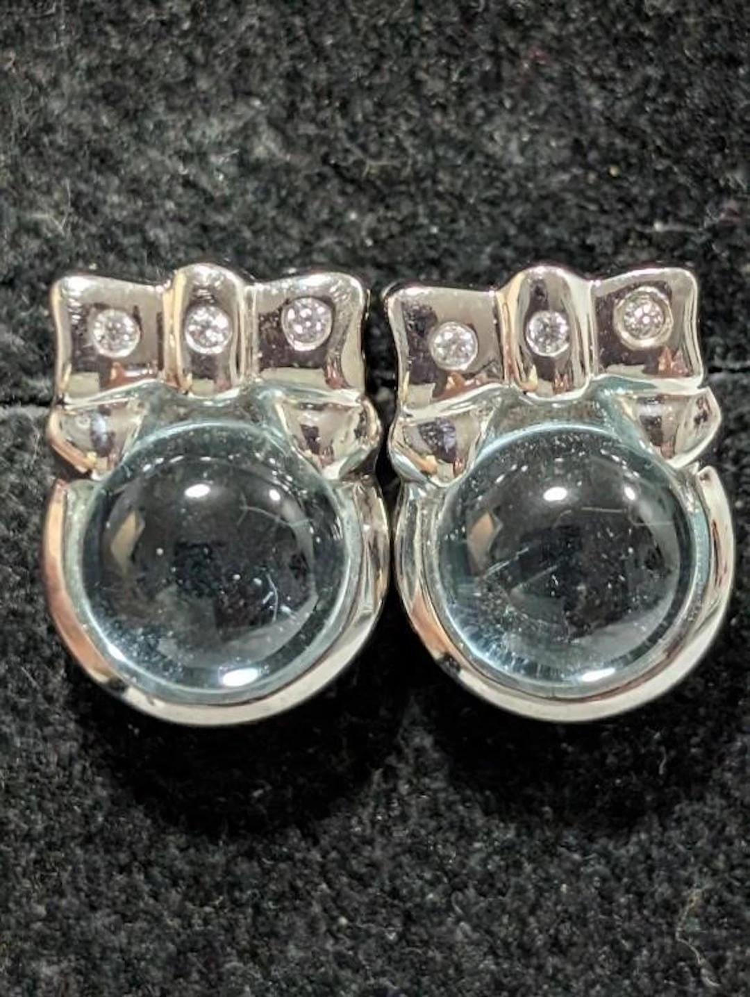 $175, Silver(6.92g), Blue TopazEarring, appraised/