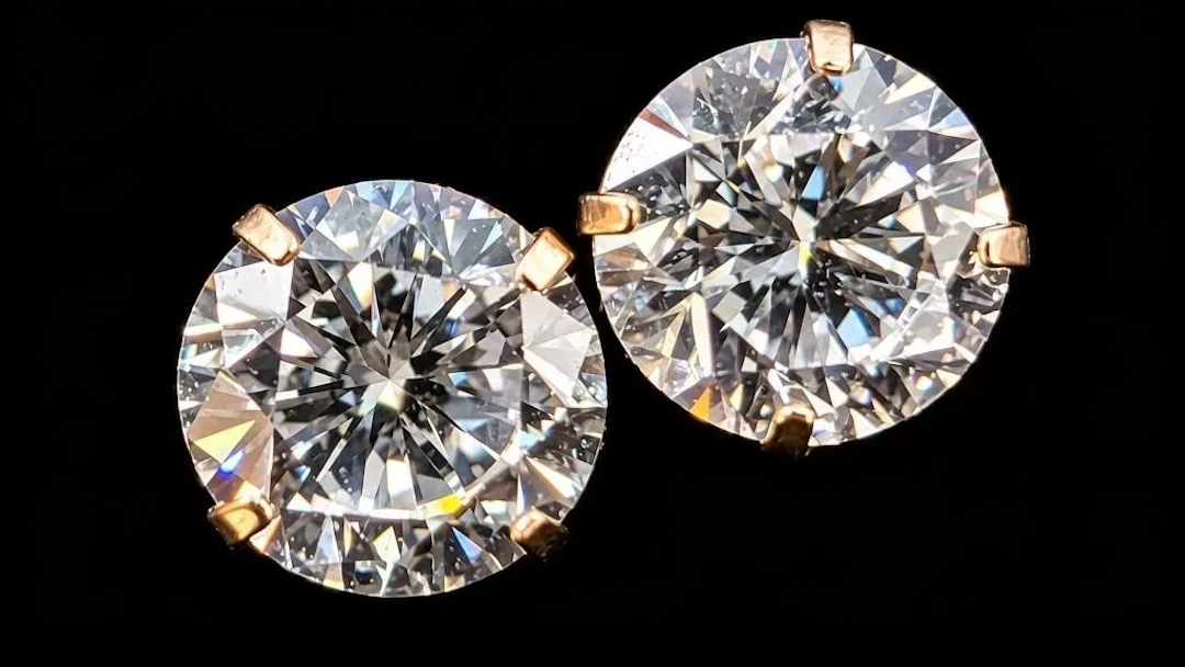 $1000, 14Klab diamond (0.84ct)earring, retail valu