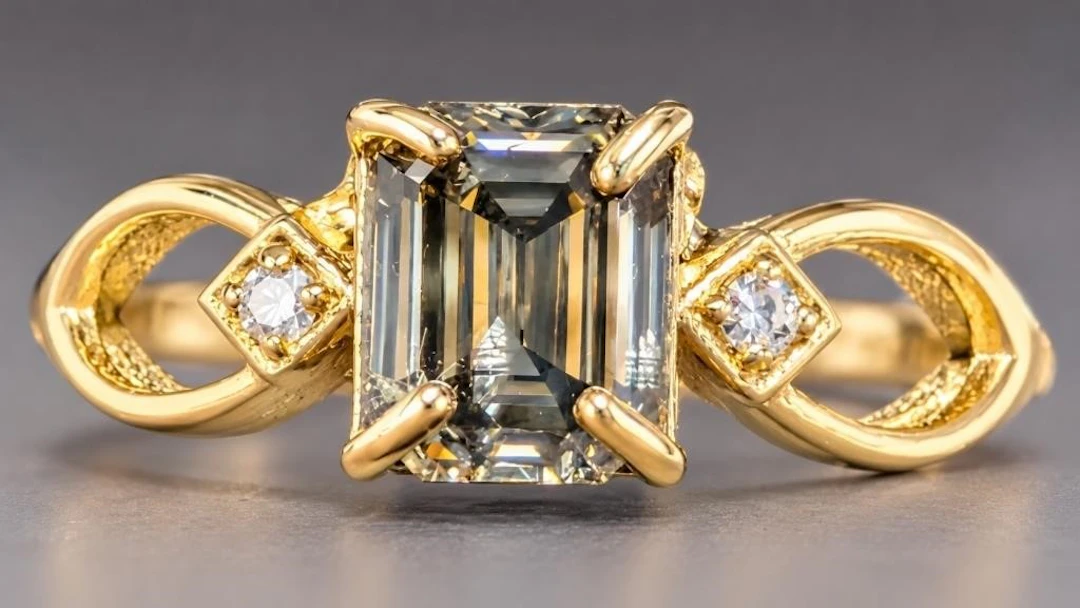$9200, 10k(1.8g), nautral champagne diamond (1.2