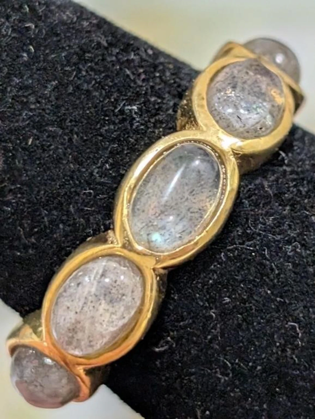 $110, Silver(4.22g), Labradorite eternityRing, siz