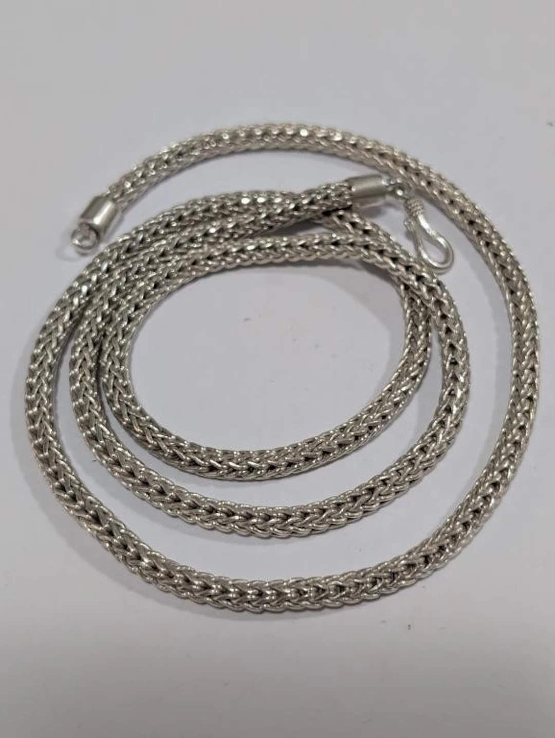 $870, Silver(43.27g), HeavyNecklace,22", appraise