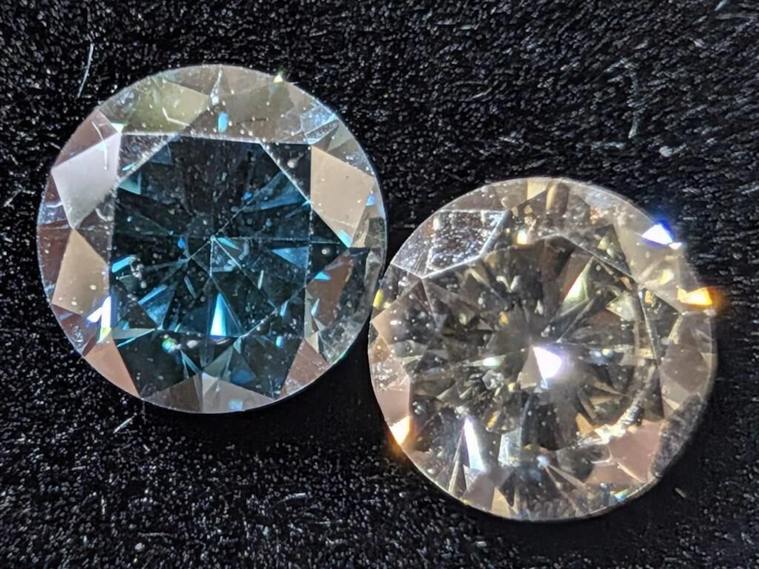 $400, Blue&Grey Lab Diamond (1ct)Gemstone, apprais