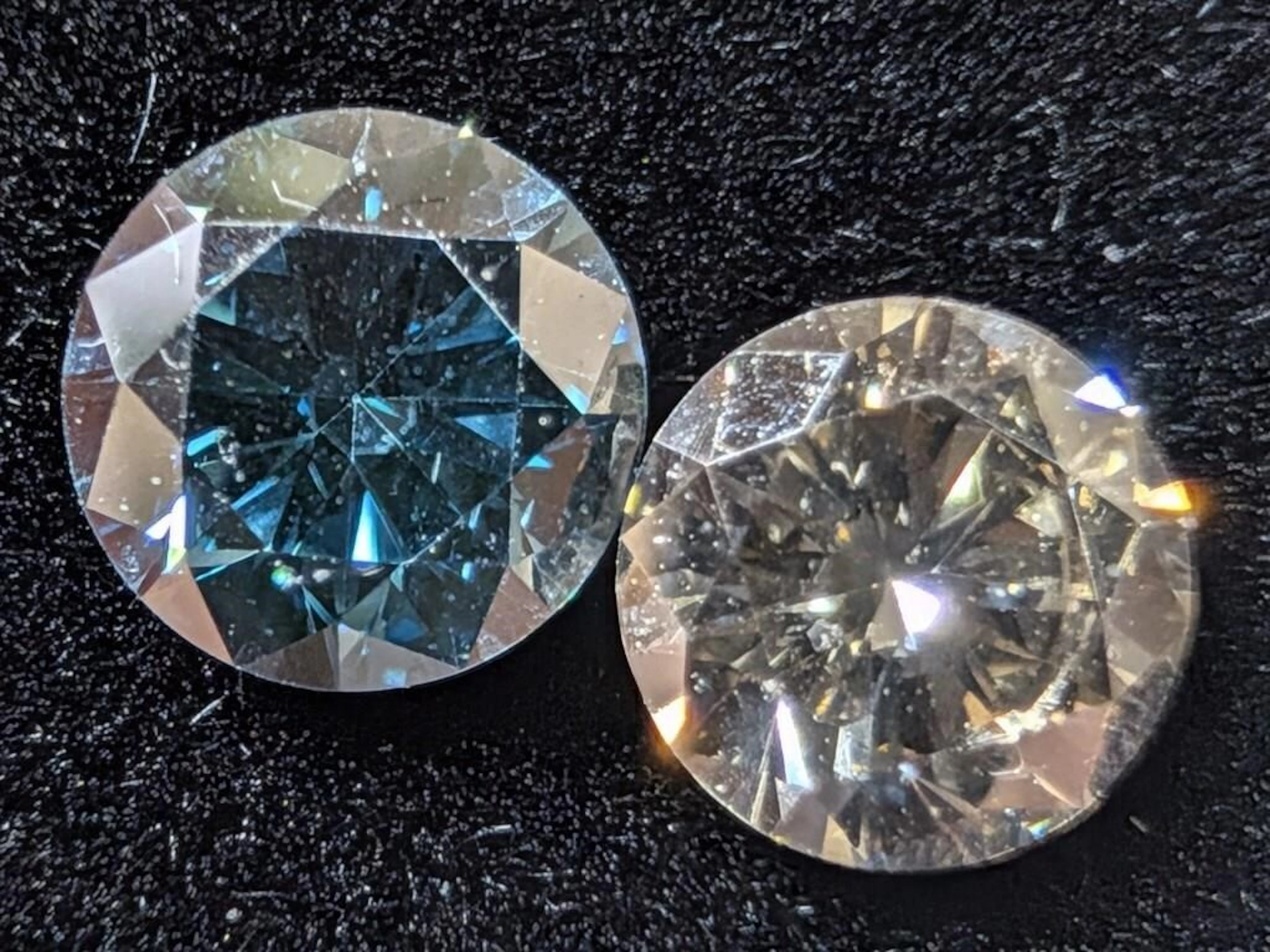 $400, Blue&Grey Lab Diamond (1ct)Gemstone, apprais