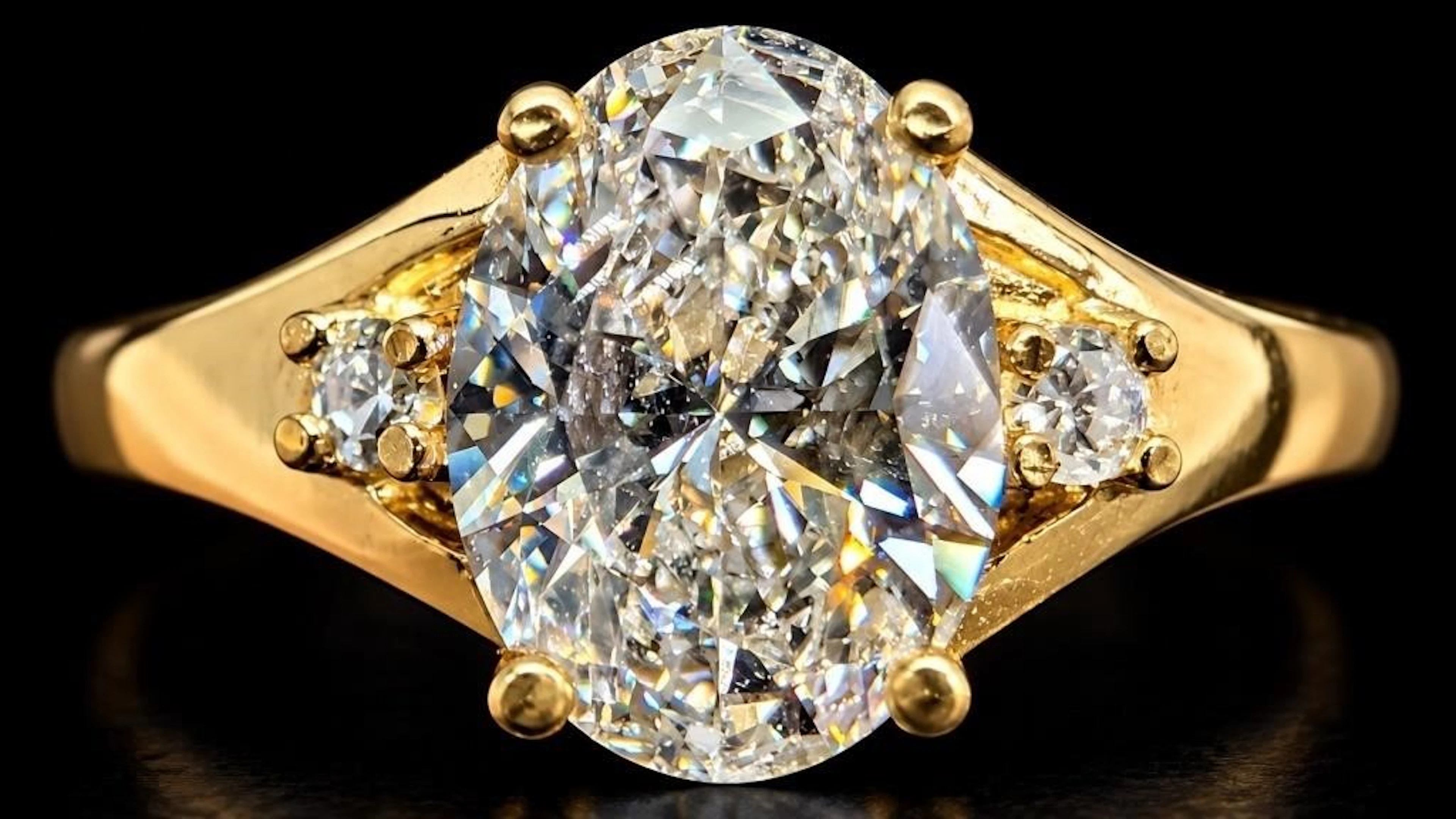 $1585, 10k(1.4g), lab diamond (0.42ct)ring, size 7