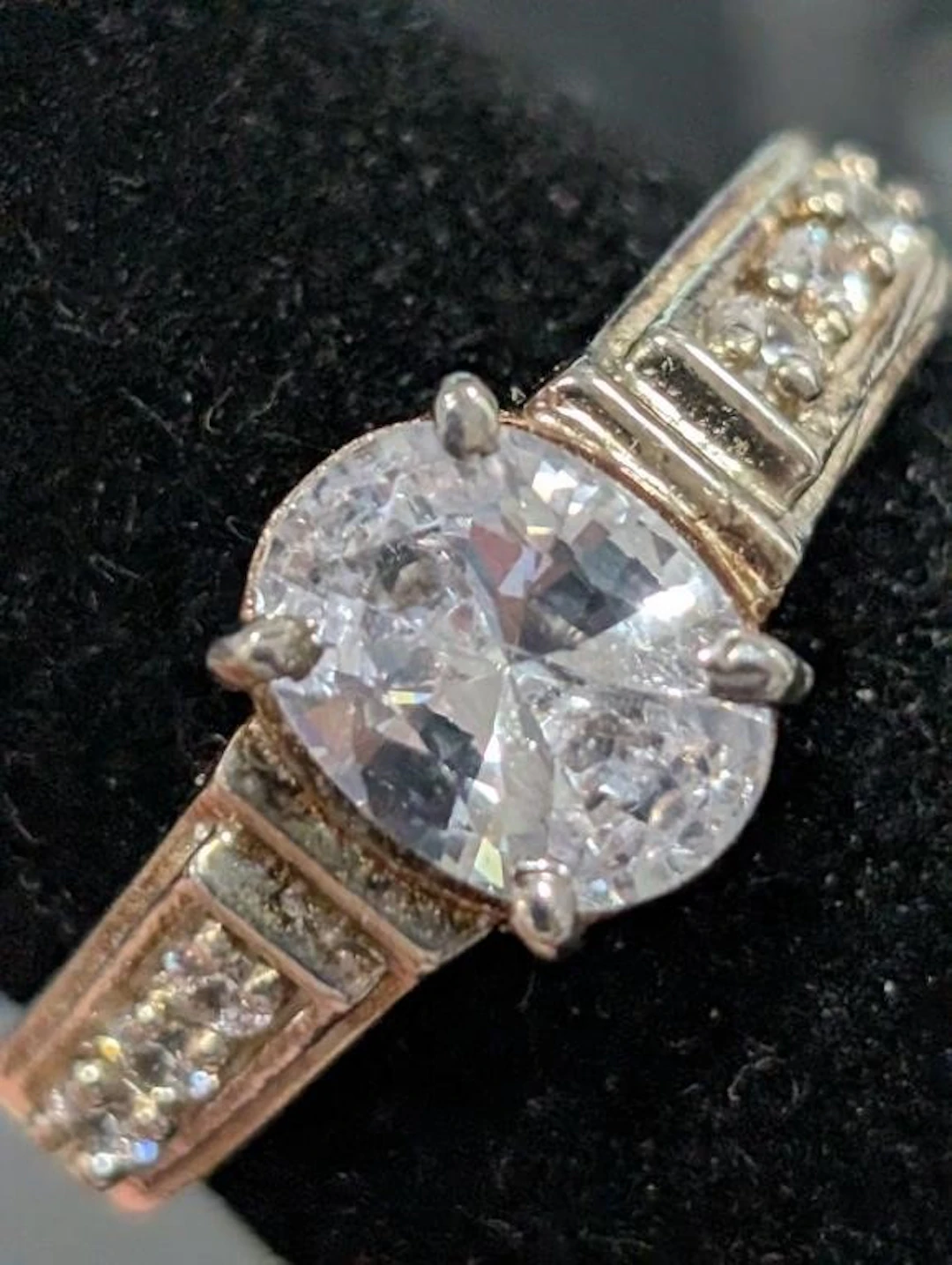 $95, Silver(3.74g), czRing, size 7, appraised/reta