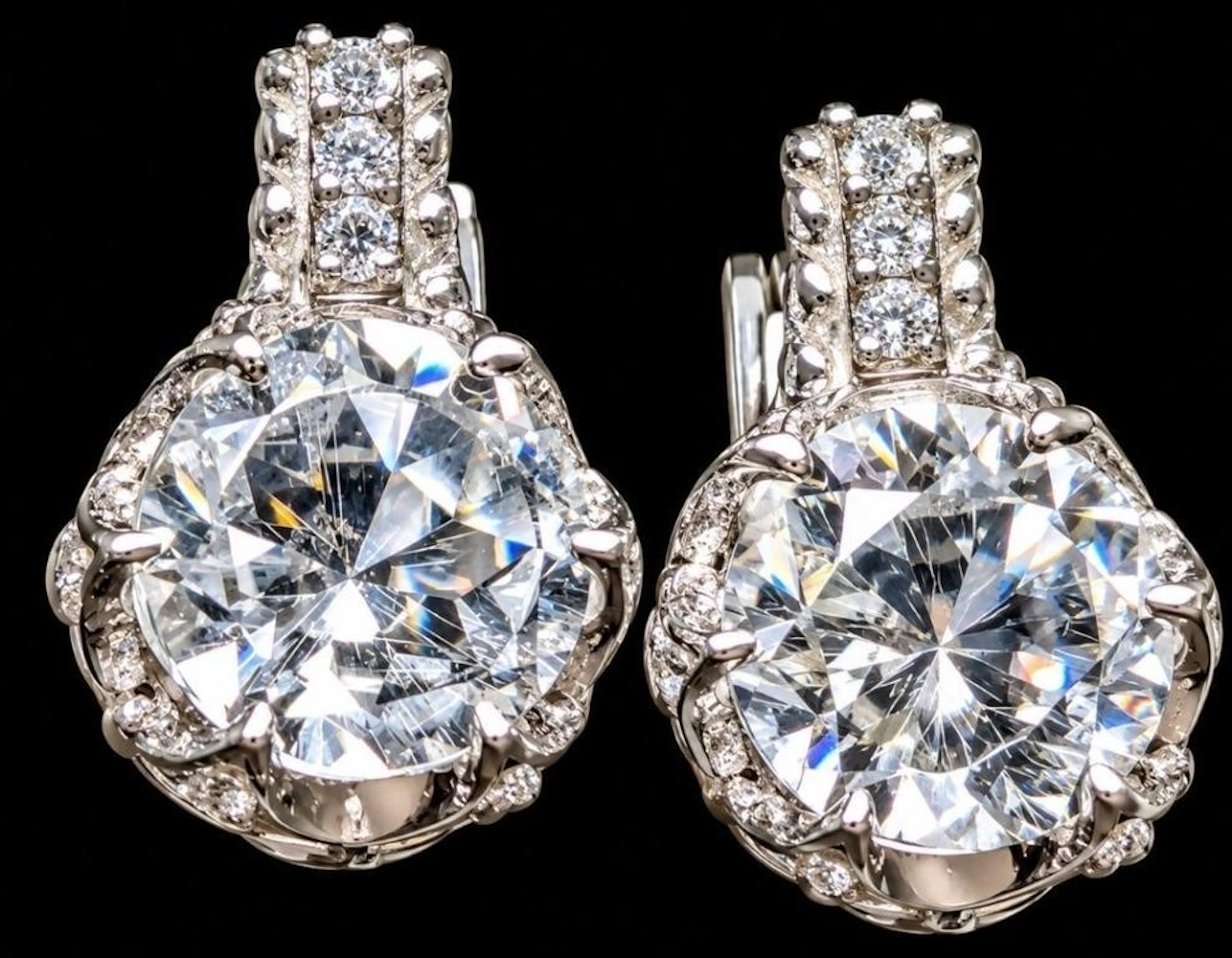 $280, silver(4.45g), white topaz (1.5ct)earring, r