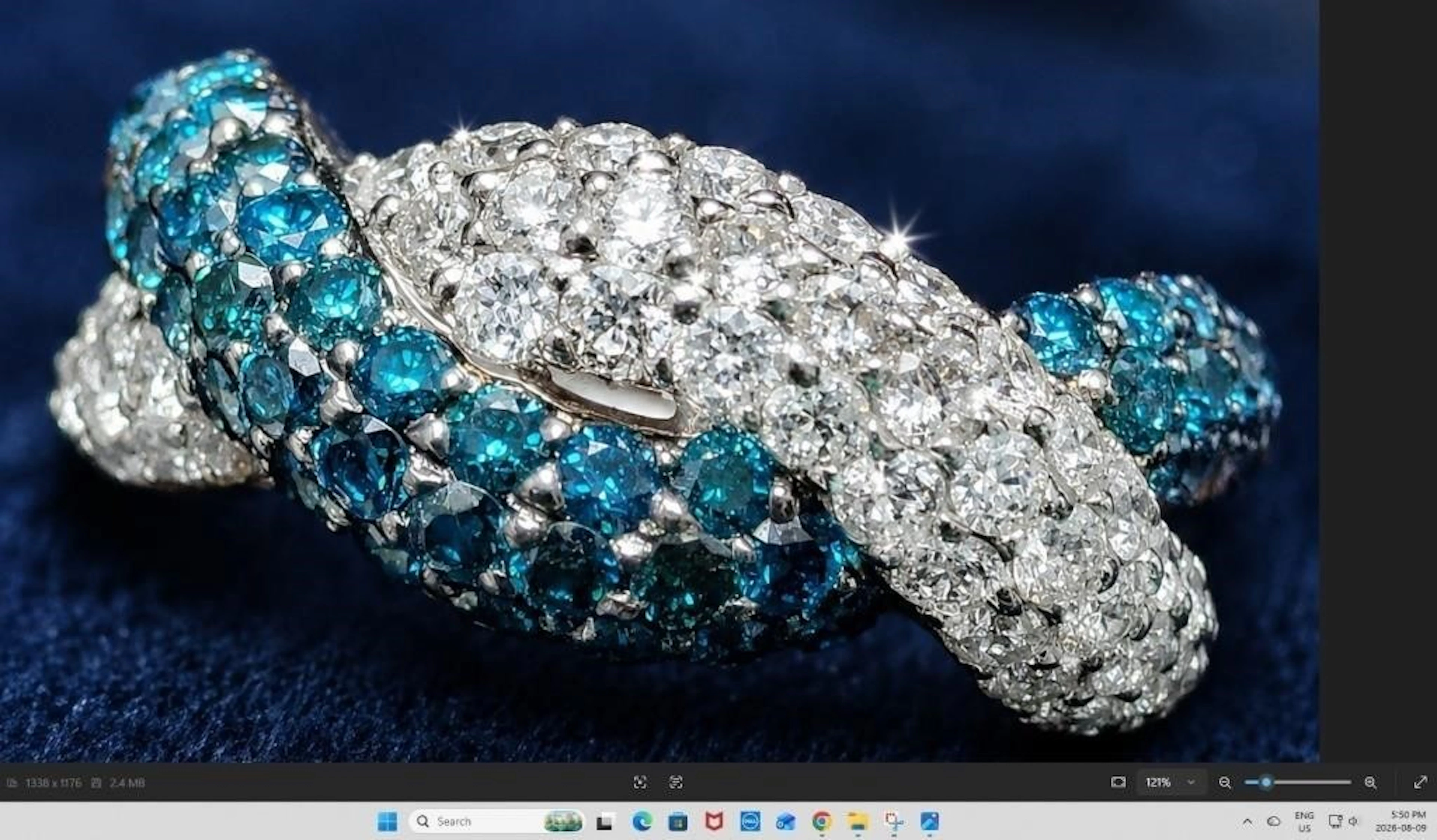 $8000, 14k(7.7g), natural diamond (2.75ct)ring, s