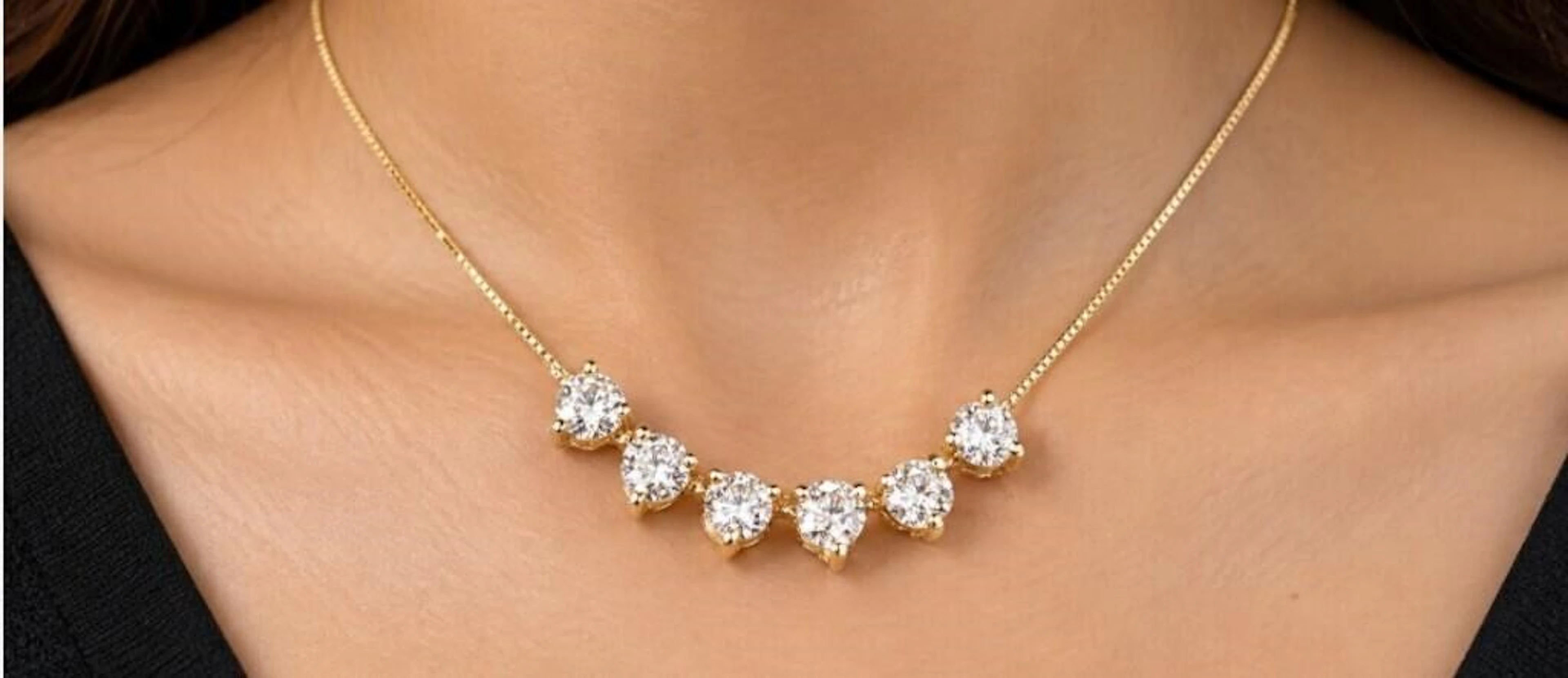 $5200, 10k(3.4g), lab diamond (1.1ct)necklace 17.5